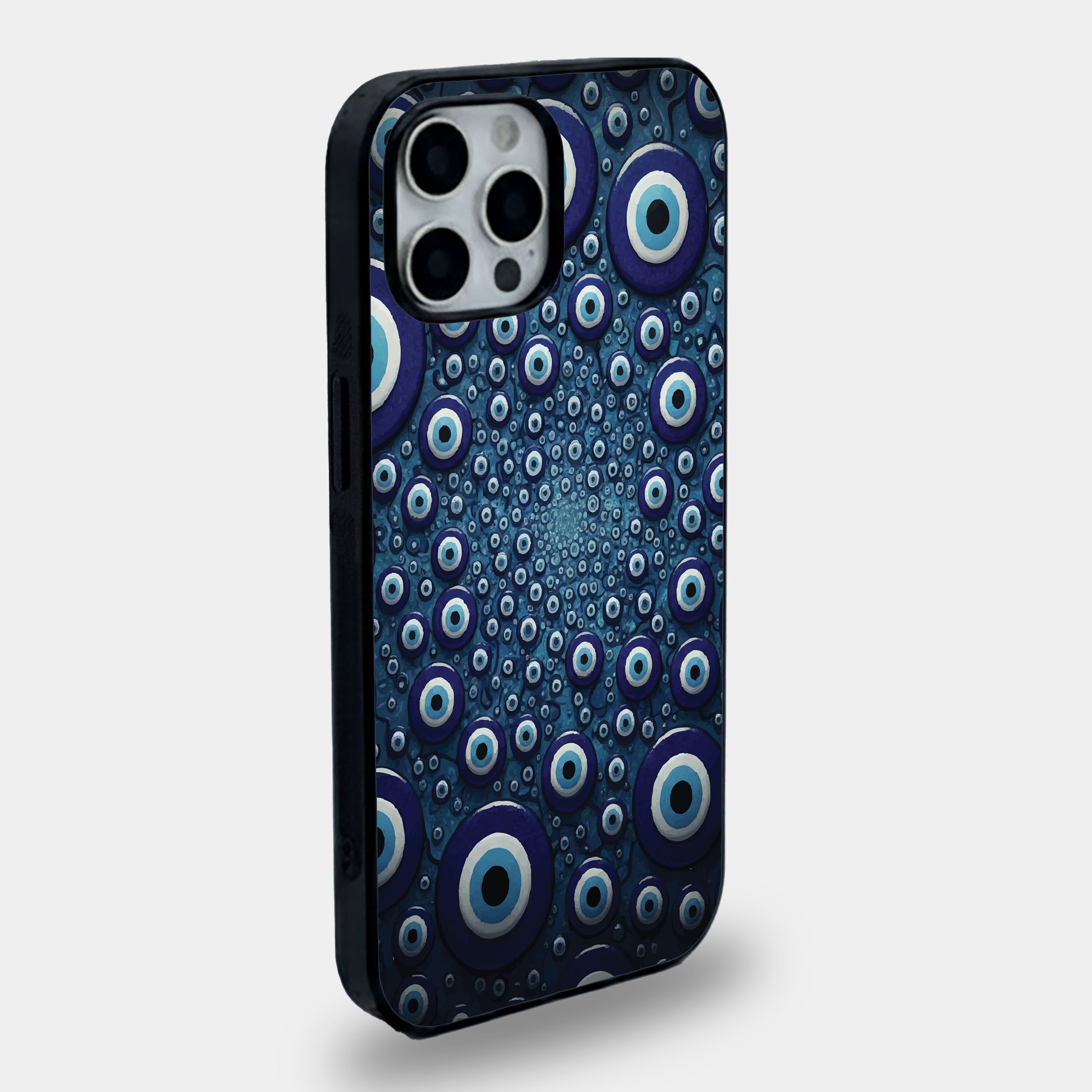 Infinite Evil Eye Vortex | Premium Glass iPhone Mobile Cover Case