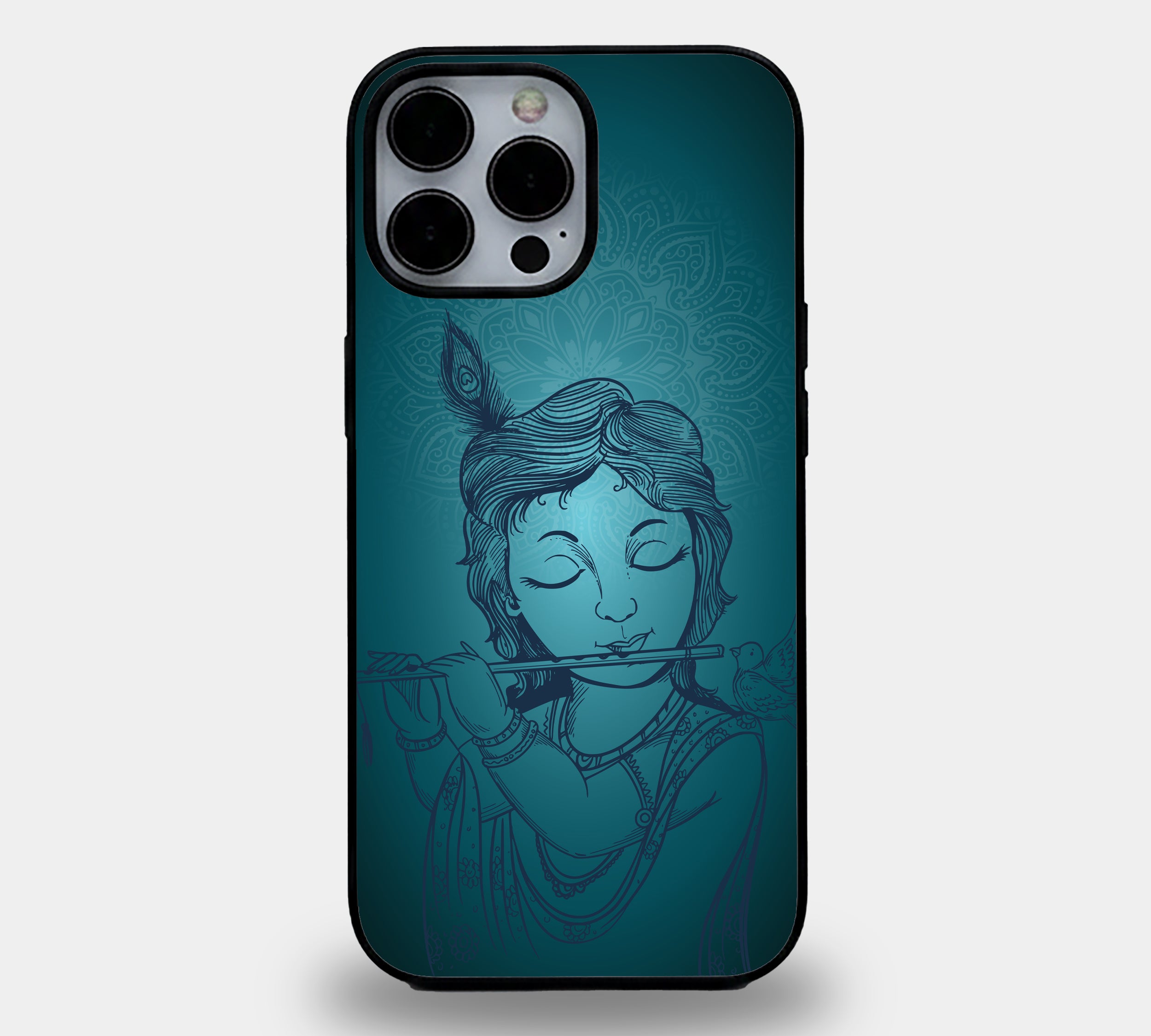 Divine Krishna | Premium Glass iPhone Mobile Cover Case