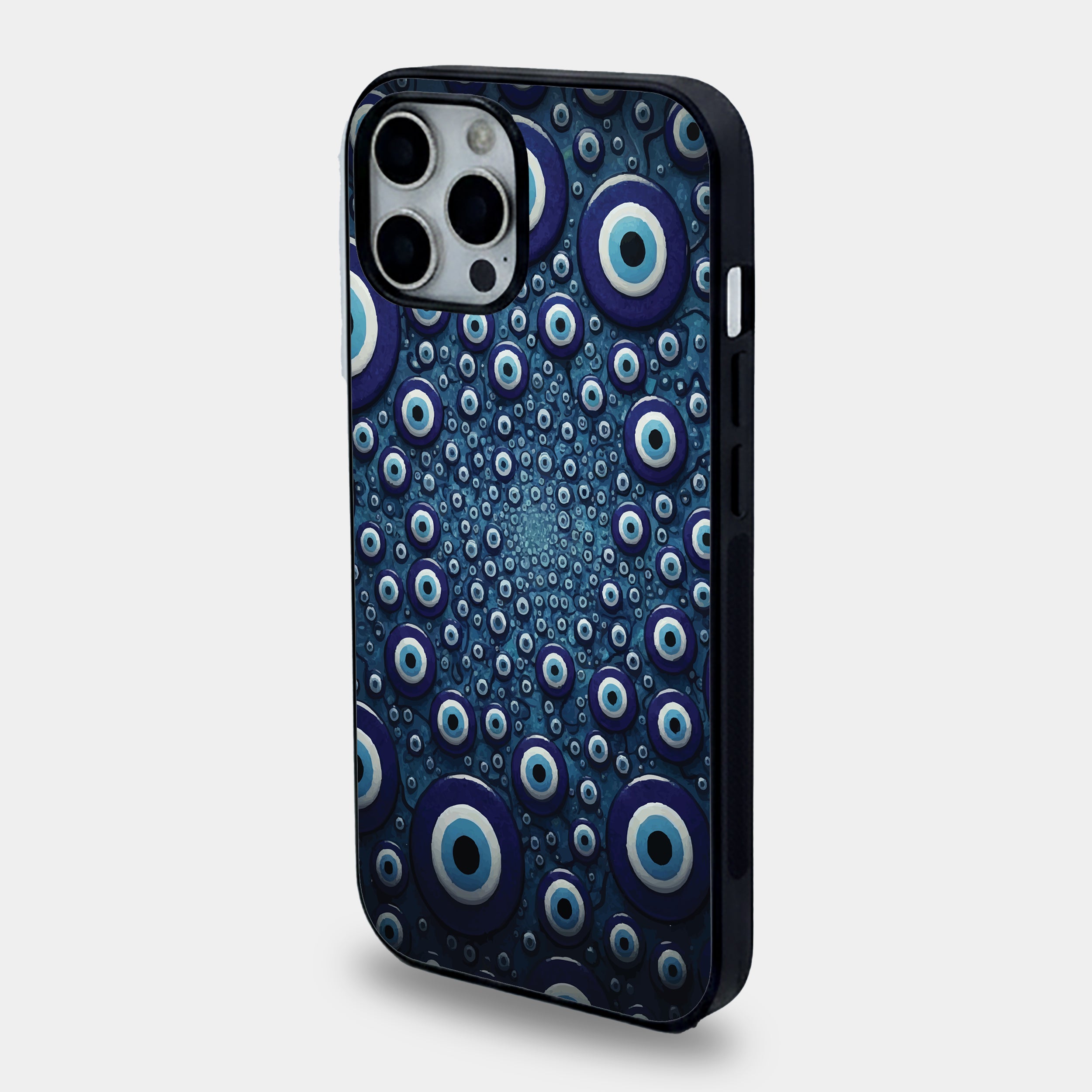 Infinite Evil Eye Vortex | Premium Glass iPhone Mobile Cover Case