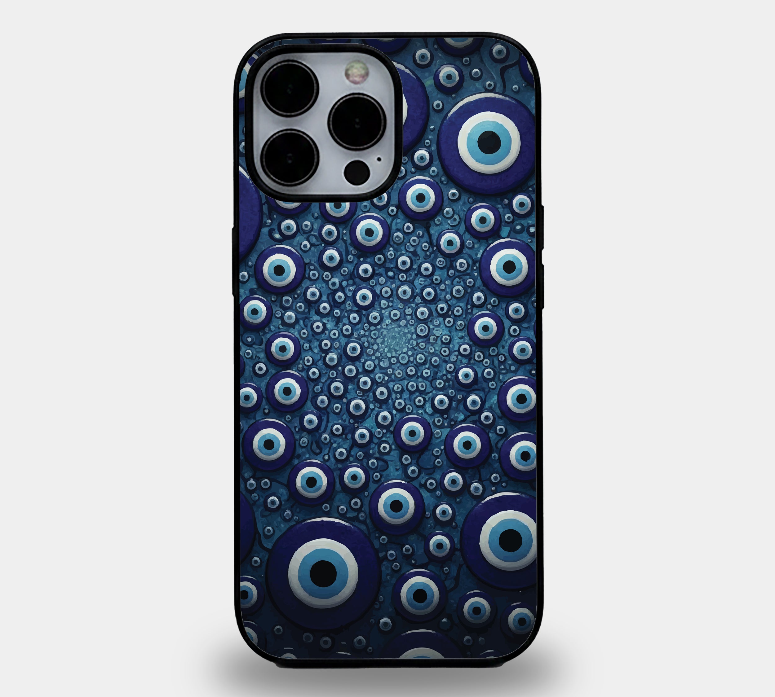 Infinite Evil Eye Vortex | Premium Glass iPhone Mobile Cover Case