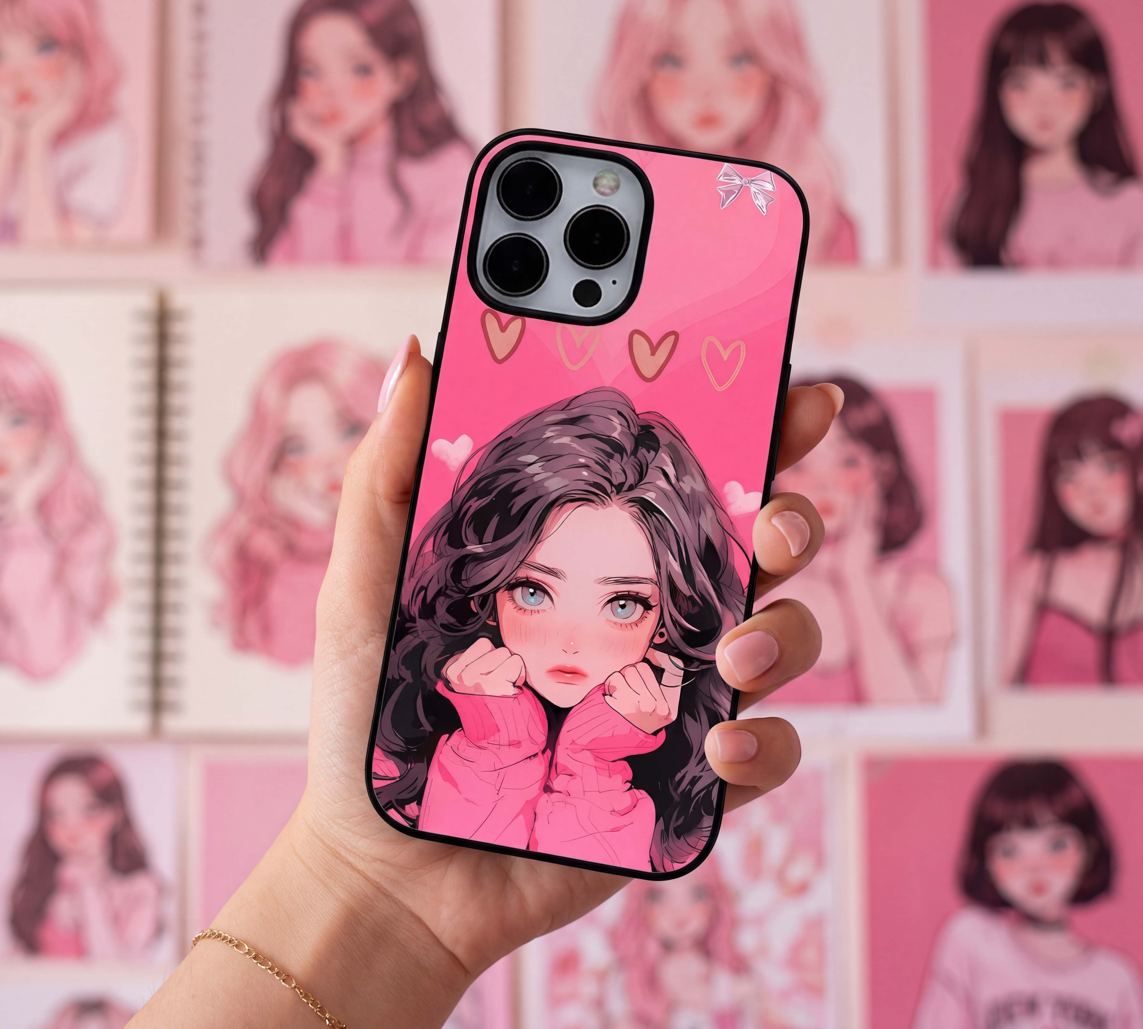 The "Sweetheart" Collection | Premium Glass iPhone & Samsung Mobile Cover Case