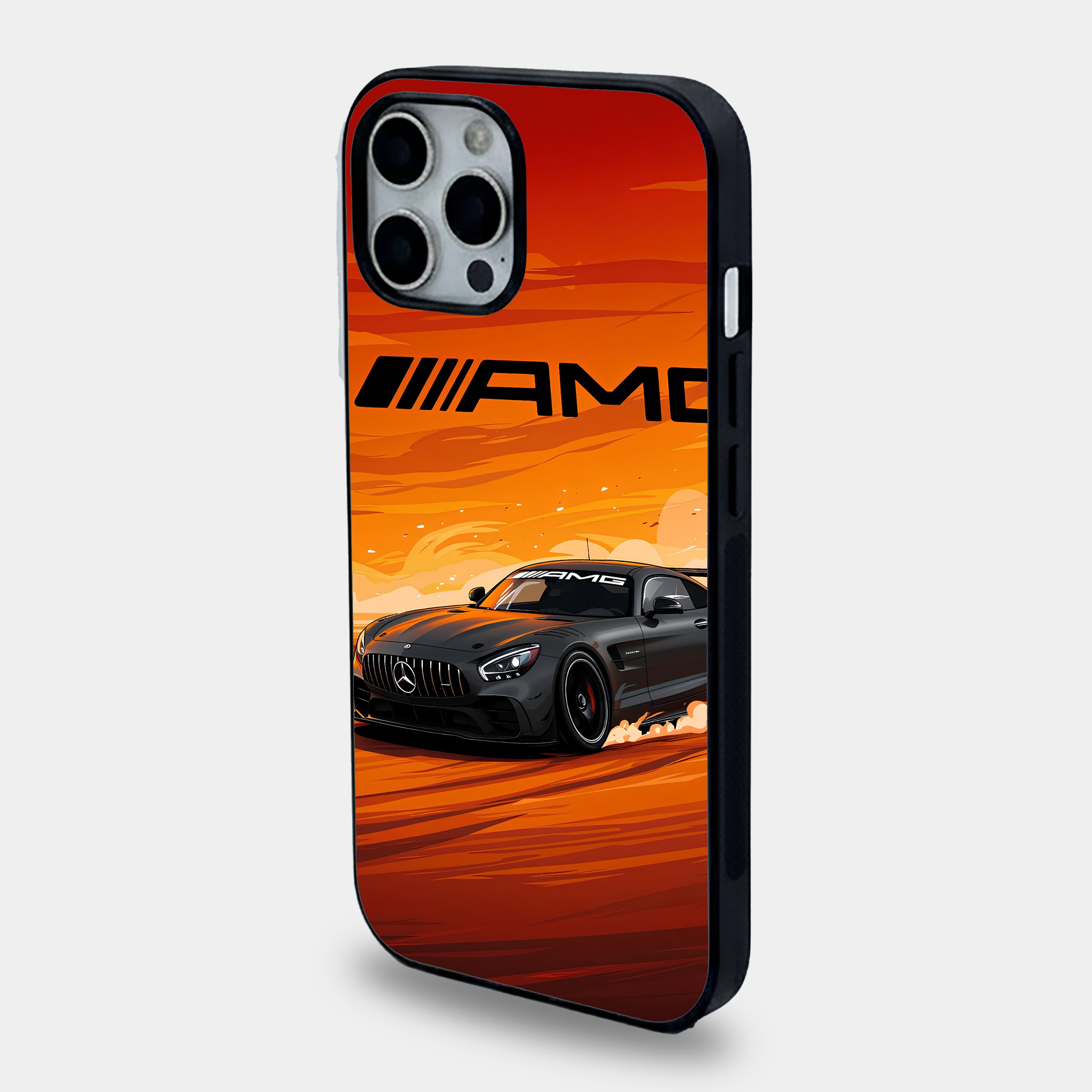 Sunset Vector AMG Drifter | Premium Glass iPhone & Samsung Mobile Cover Case