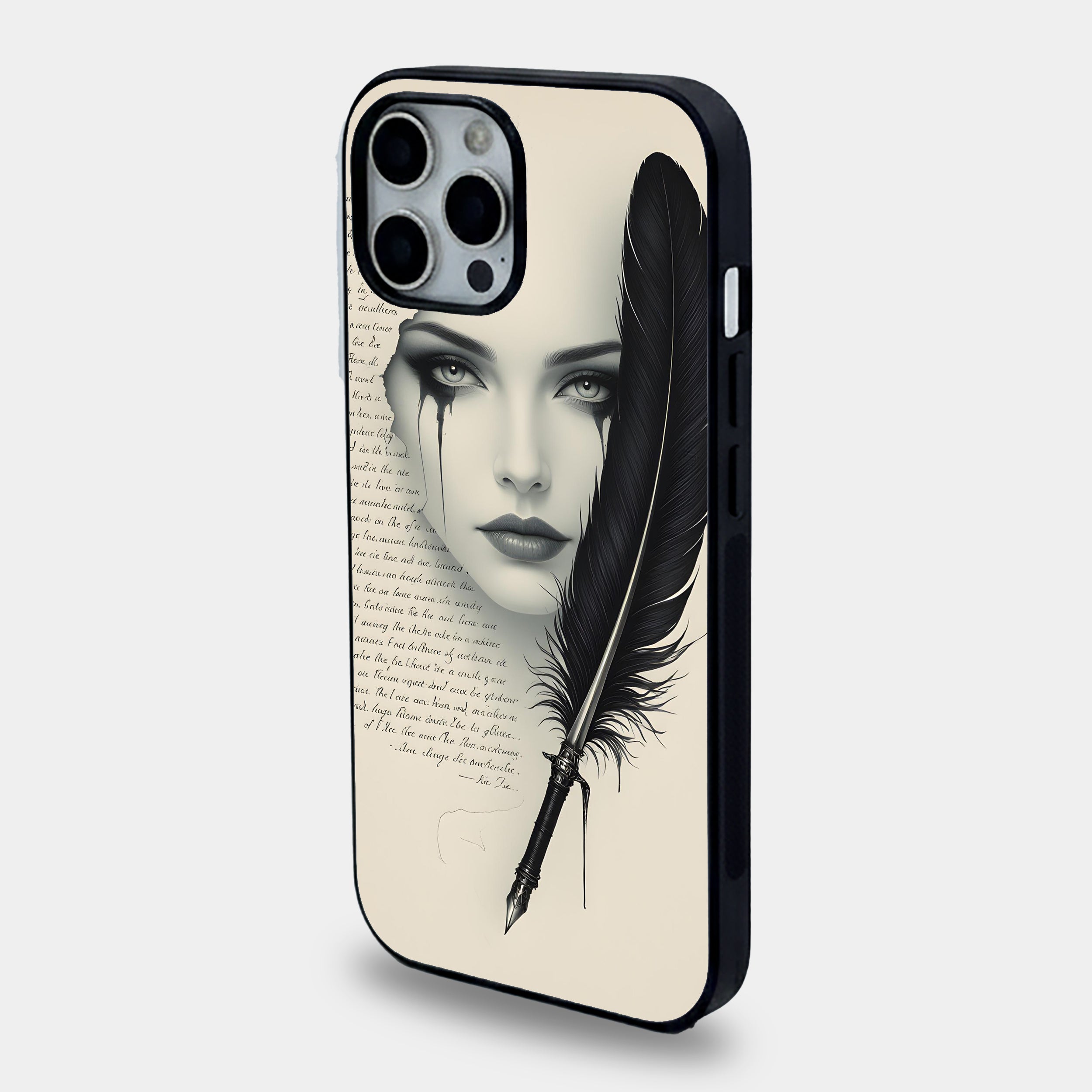 Midnight Quill & Muse | Premium Glass iPhone & Samsung Mobile Cover Case