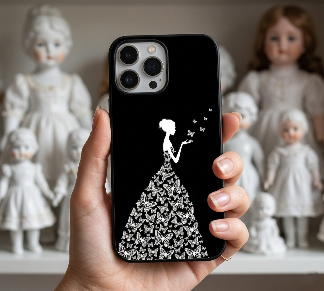 Monarch Silhouette Luxury | Premium Glass iPhone & Samsung Mobile Cover Case