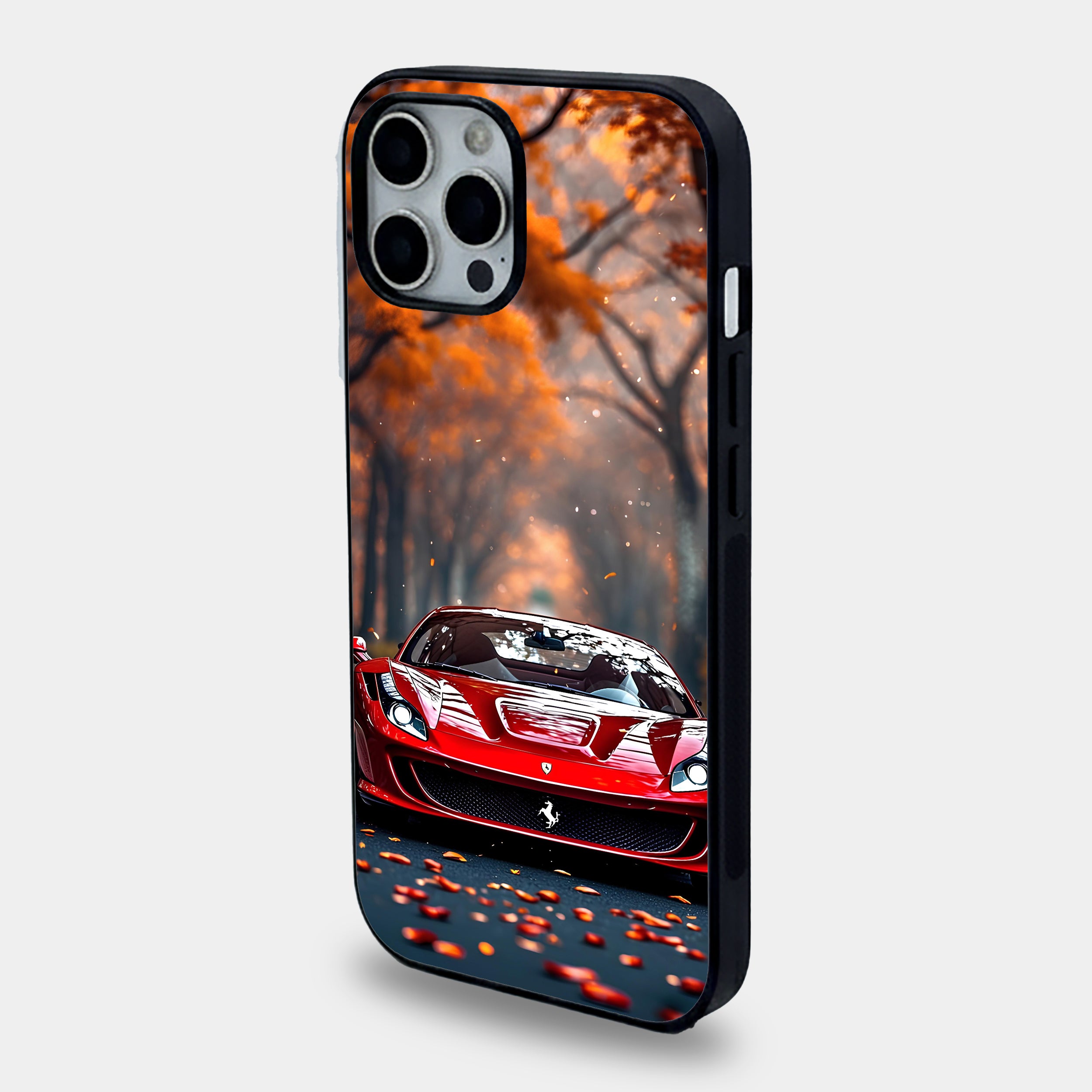 Red Ferrari Autumn Leaves Case