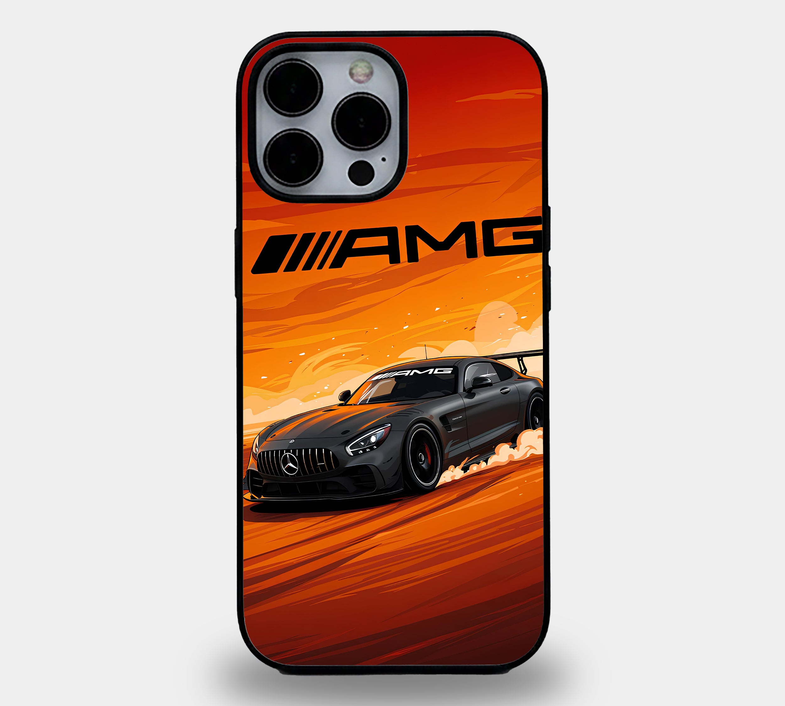 Sunset Vector AMG Drifter | Premium Glass iPhone & Samsung Mobile Cover Case