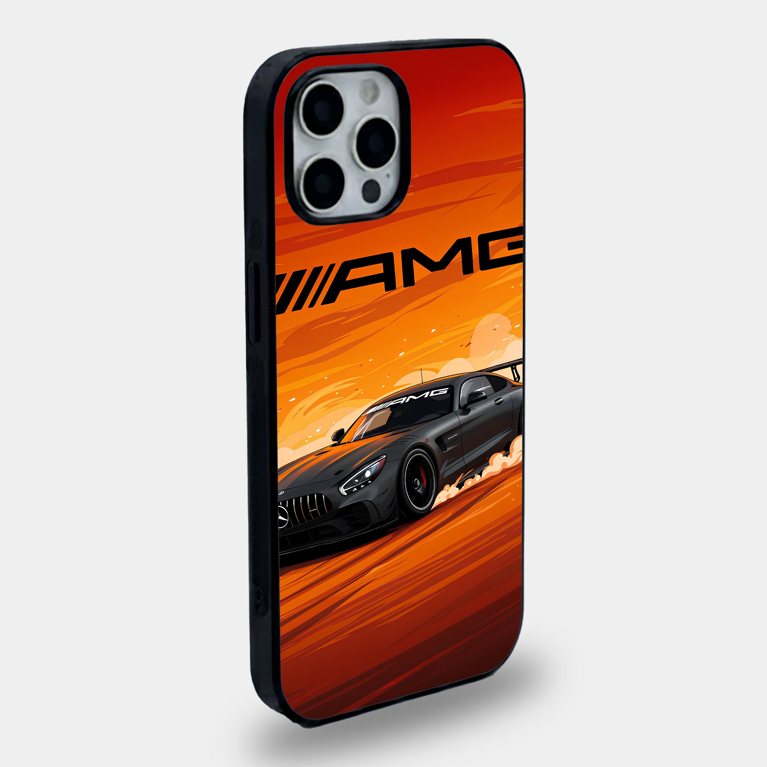 Sunset Vector AMG Drifter | Premium Glass iPhone & Samsung Mobile Cover Case
