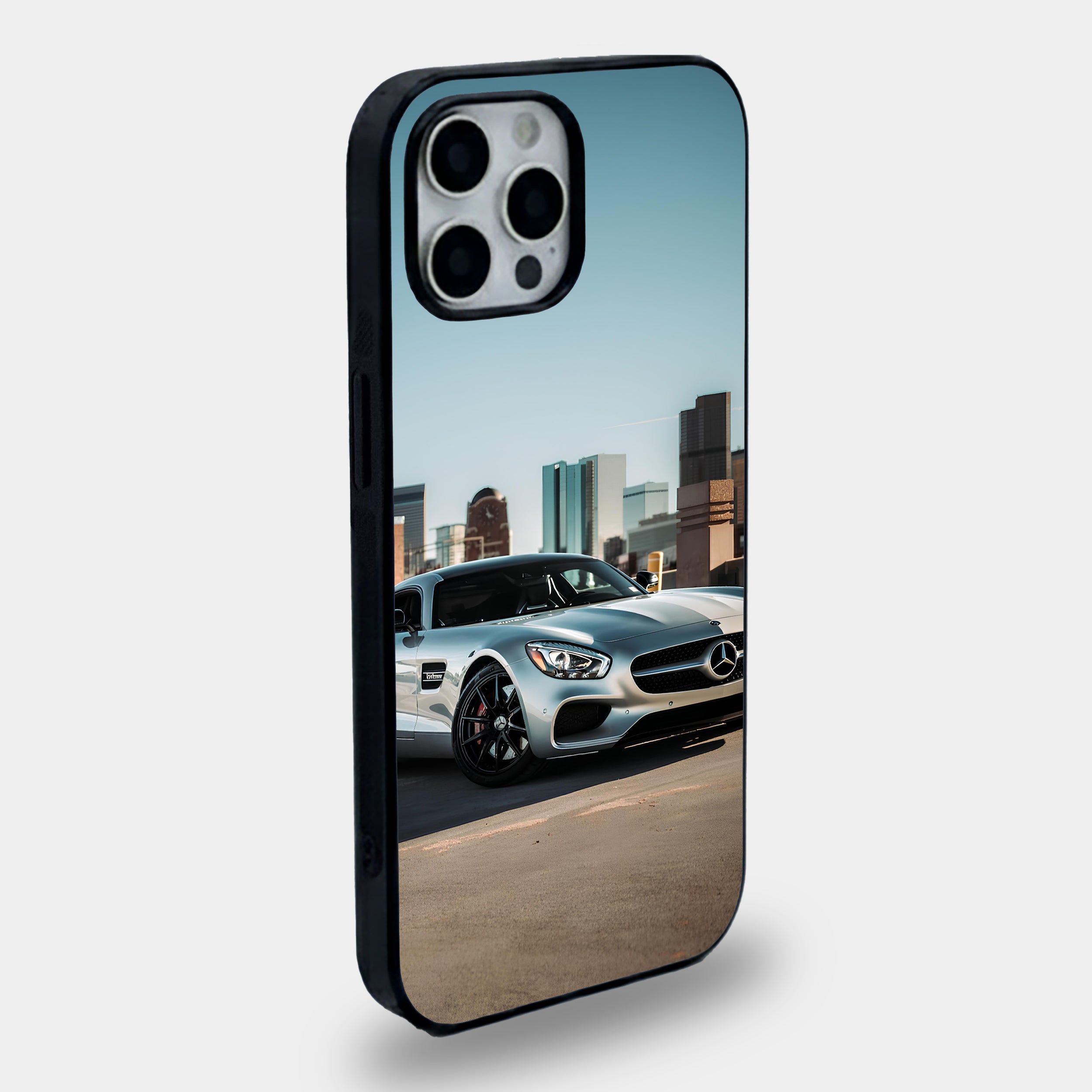 Silver Mercedes Skyline Rooftop Case