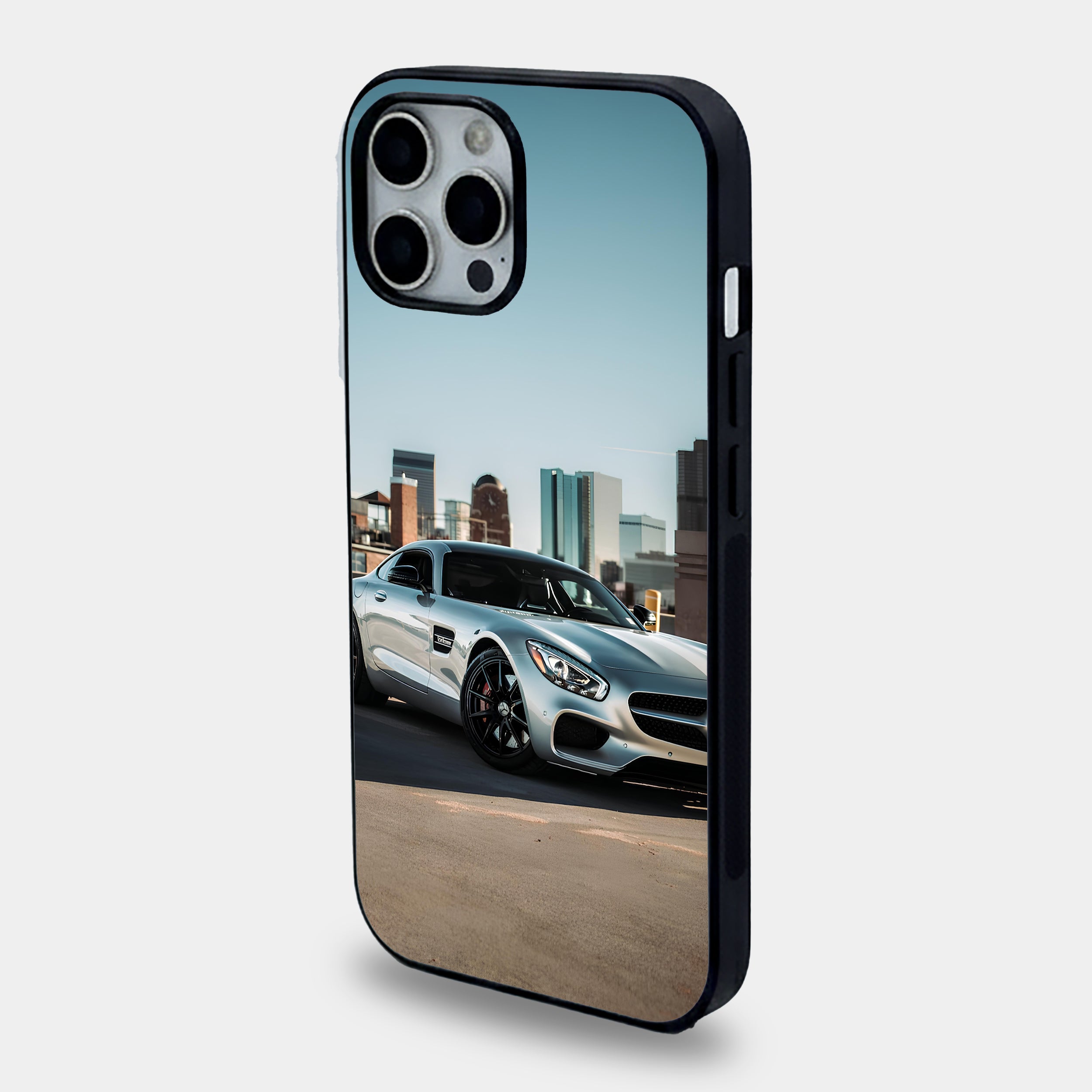 Silver Mercedes Skyline Rooftop Case