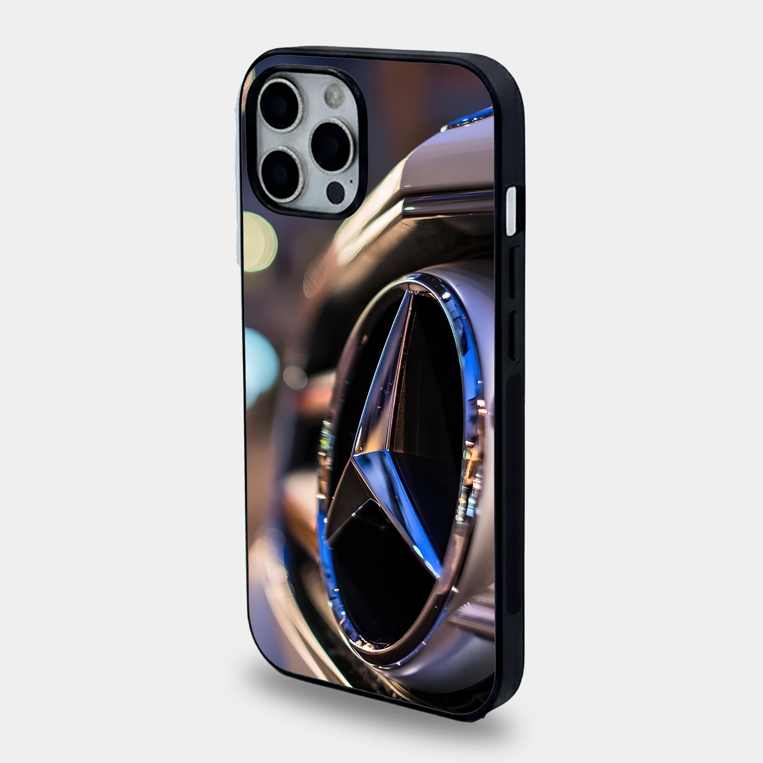 Chrome Mercedes Emblem Close Case