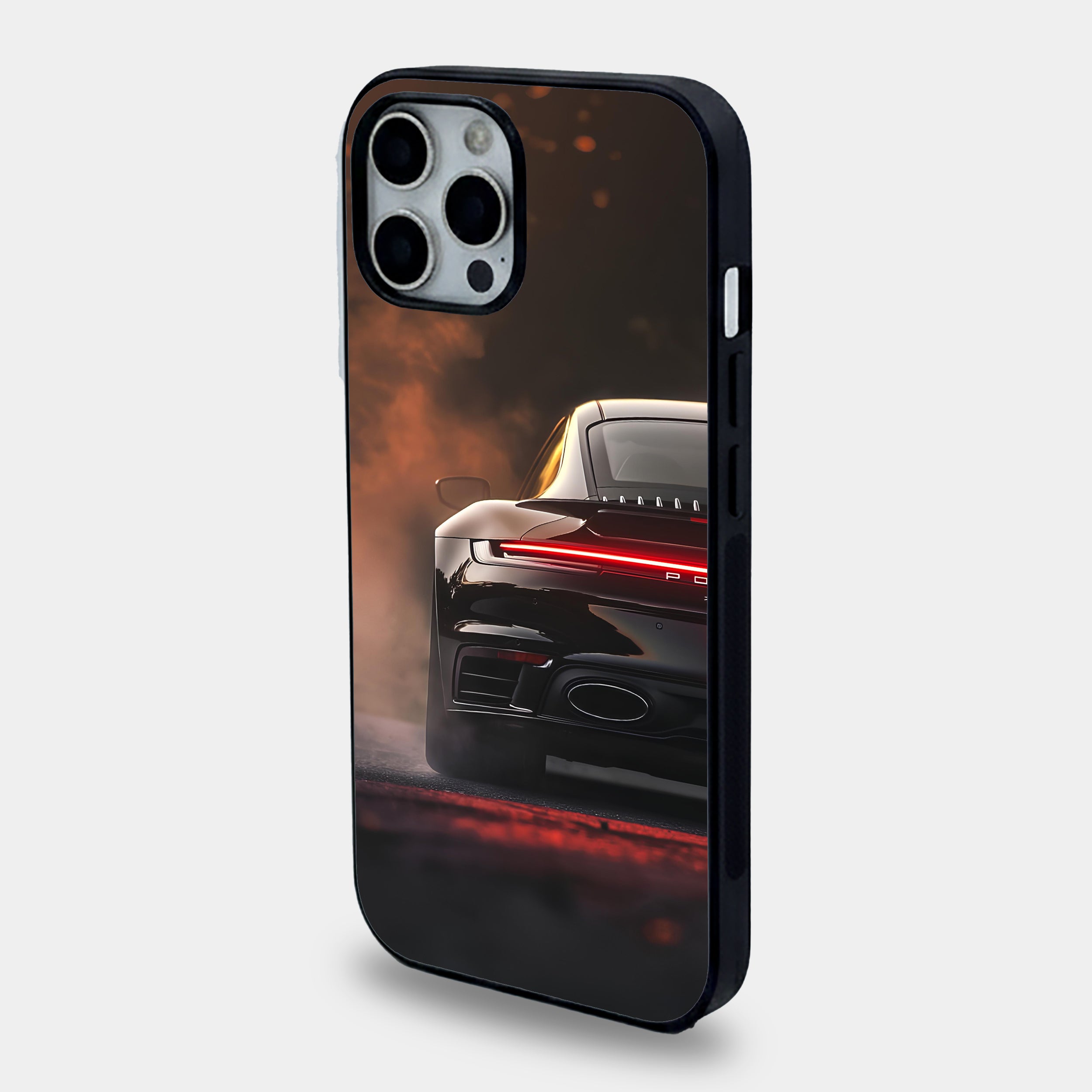 Smoldering Tail Light Porsche Night