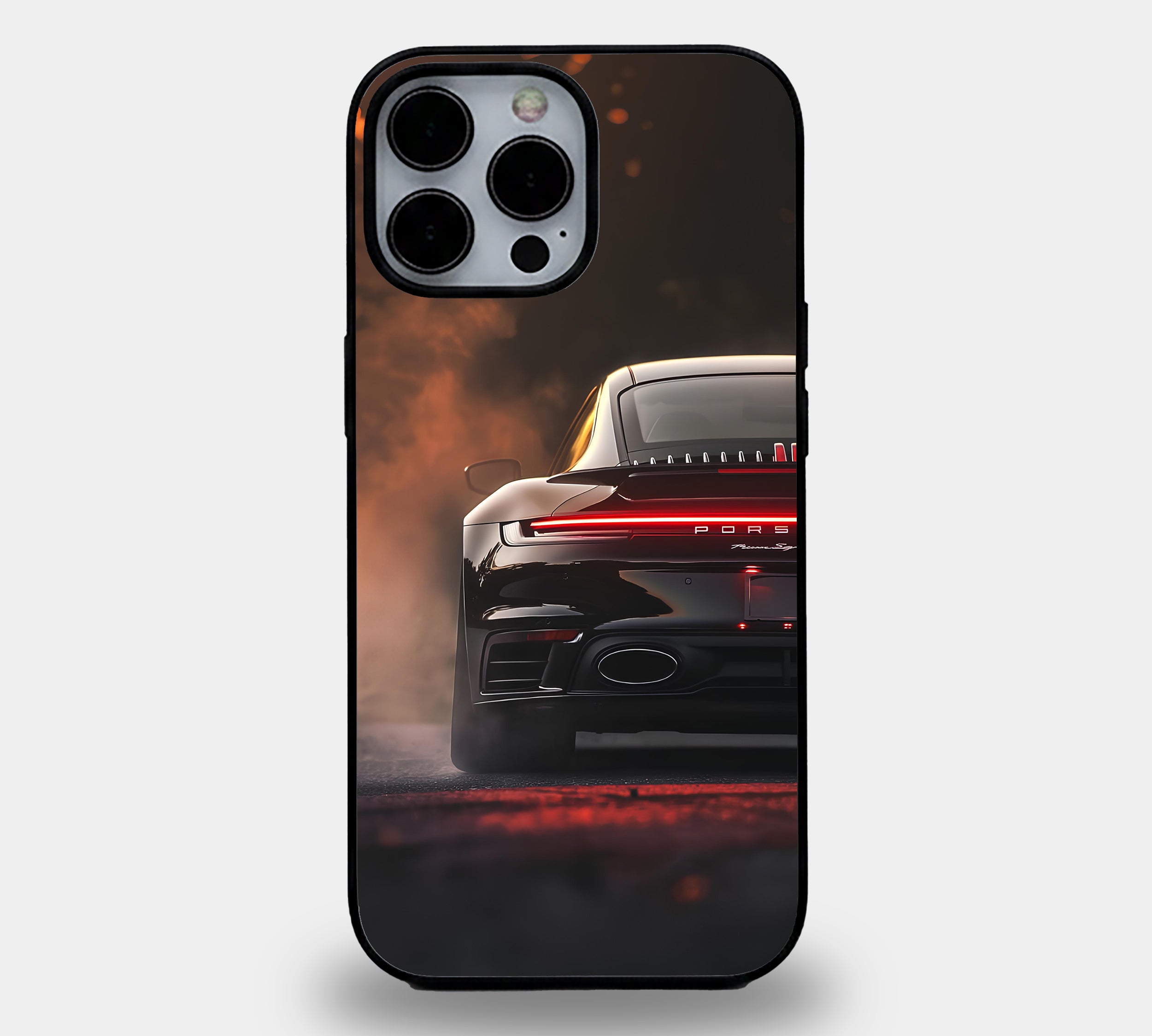 Smoldering Tail Light Porsche Night