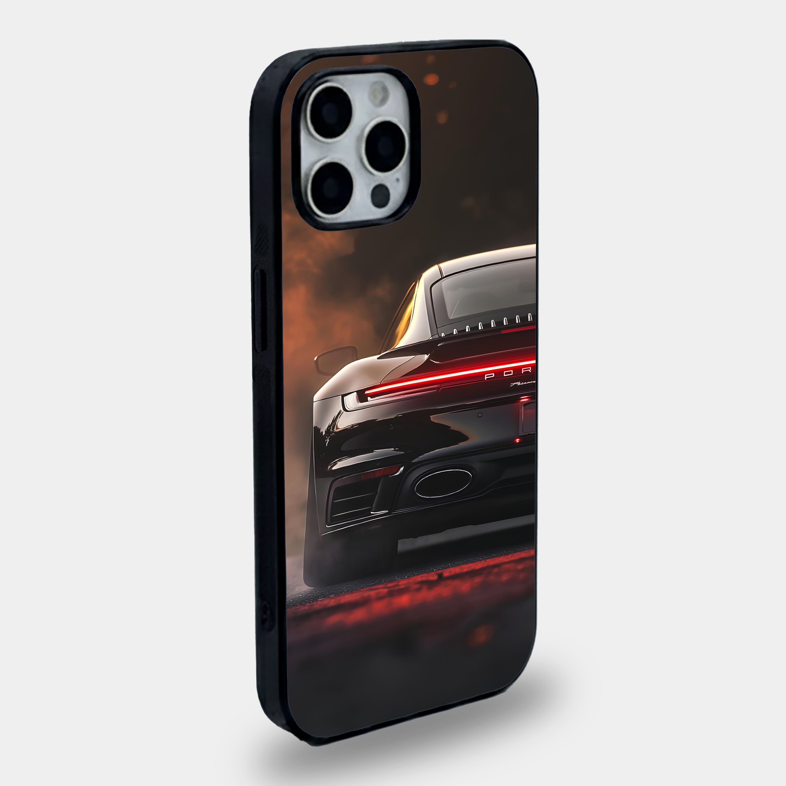 Smoldering Tail Light Porsche Night