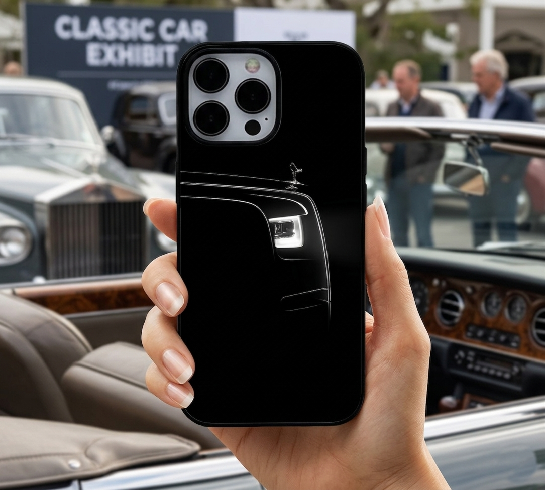 Black Rolls Royce Headlight Case