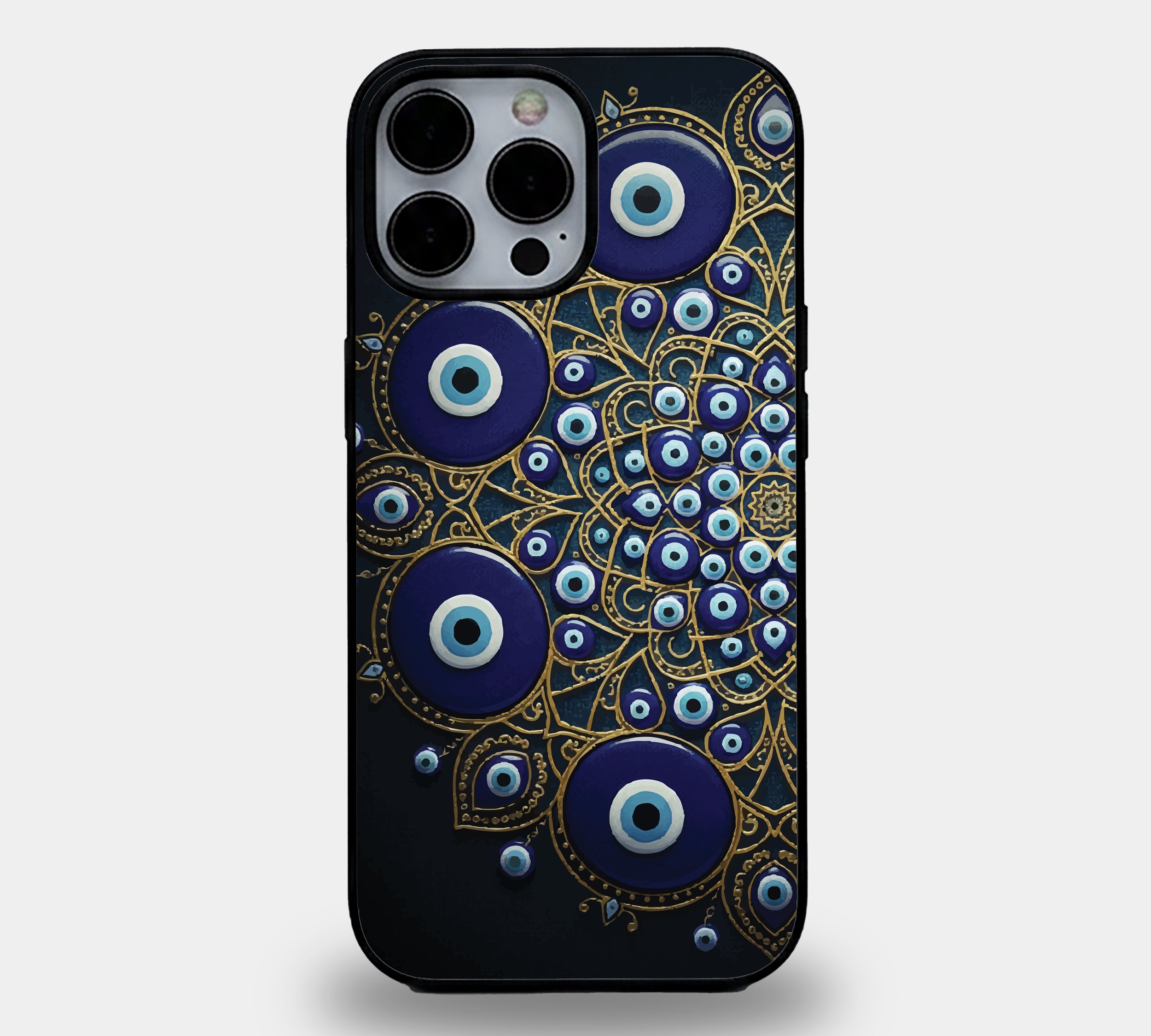 Mystic Guardian Evil Eye Mandala | Premium Glass iPhone Mobile Cover Case