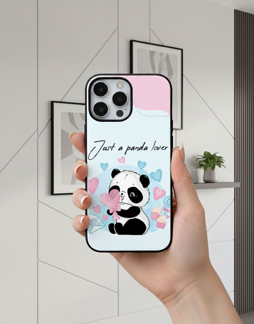 The Panda Lover | Premium Glass iPhone Mobile Cover Case