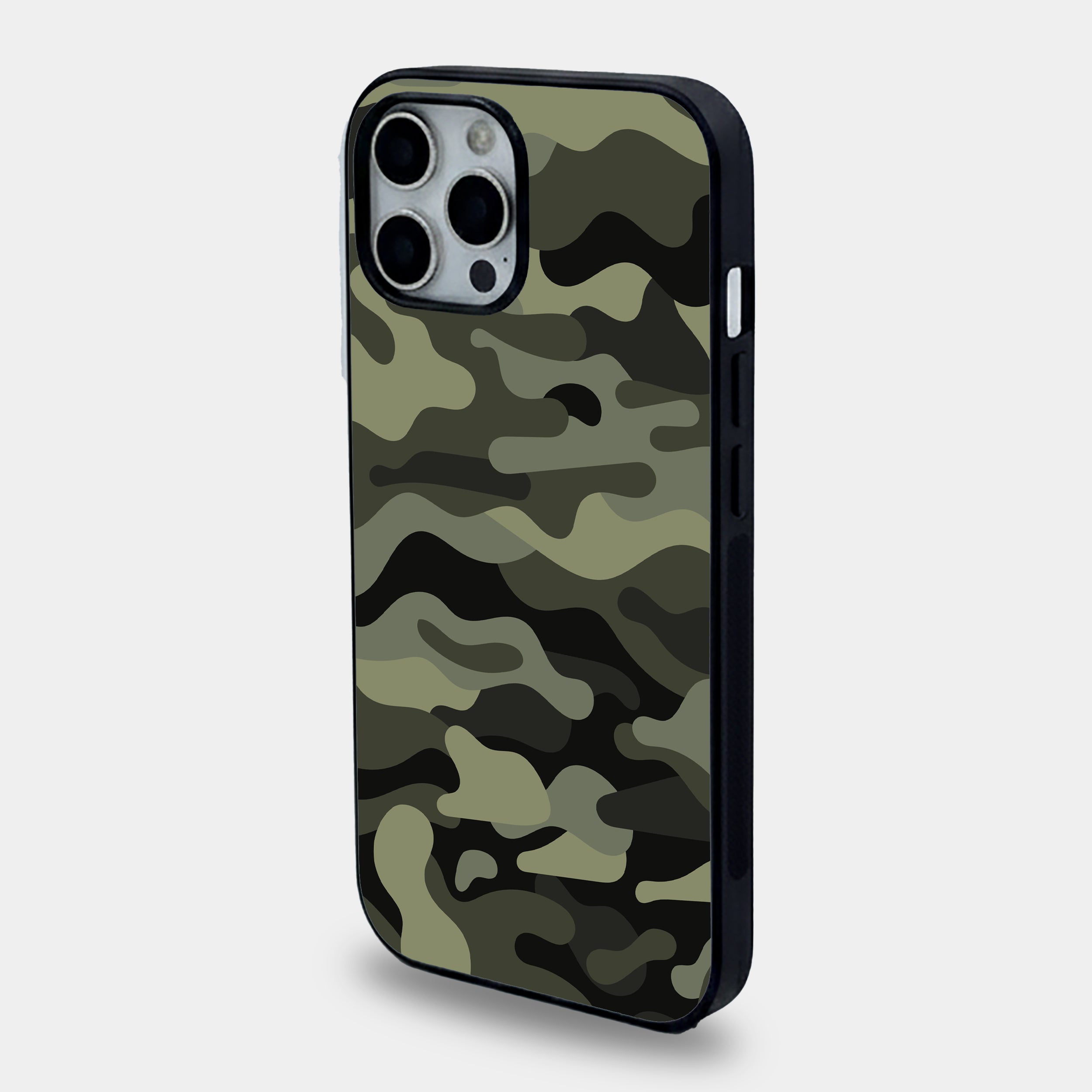 Classic Forest Camouflage | Premium Glass iPhone Mobile Cover Case
