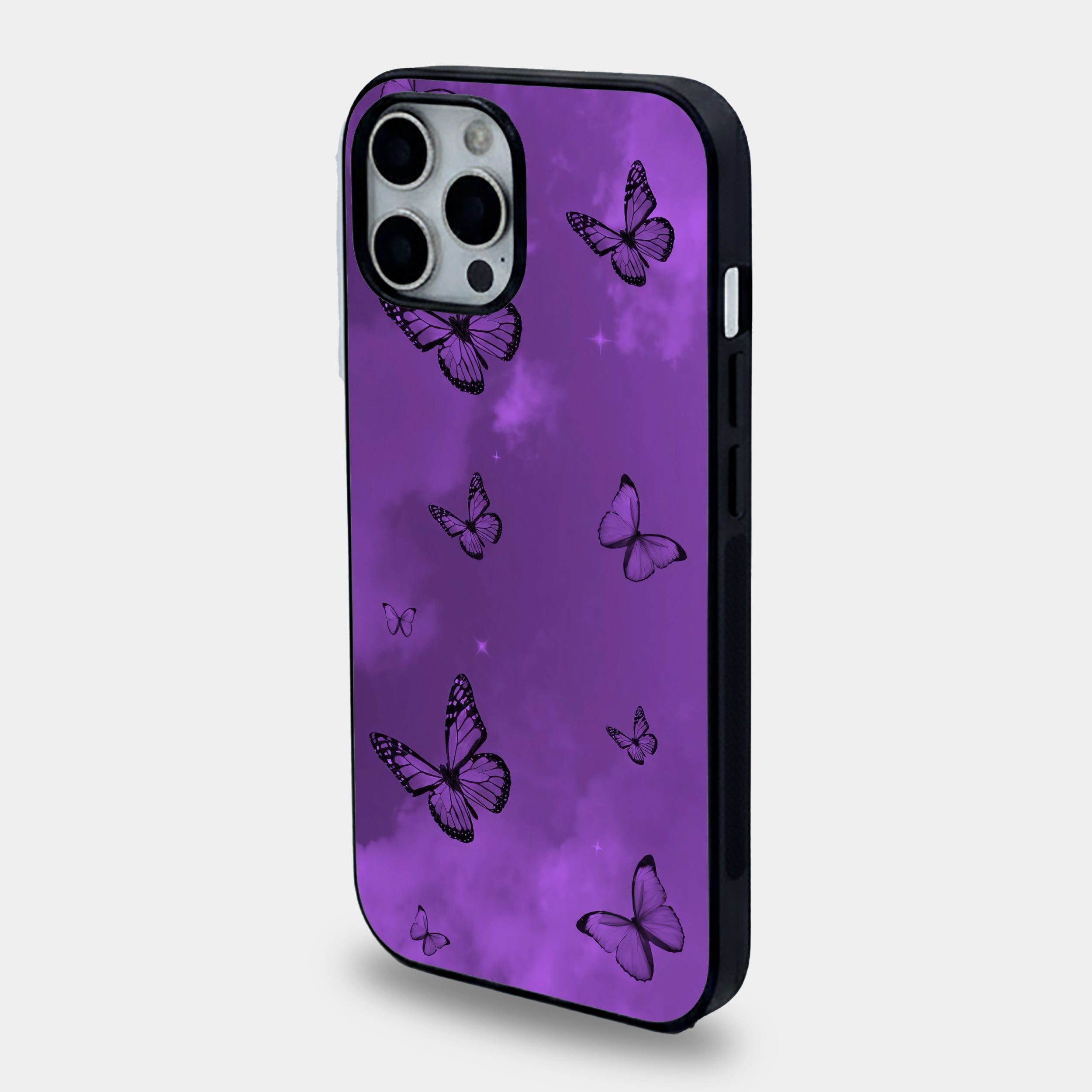 Ethereal Purple Butterfly Clouds