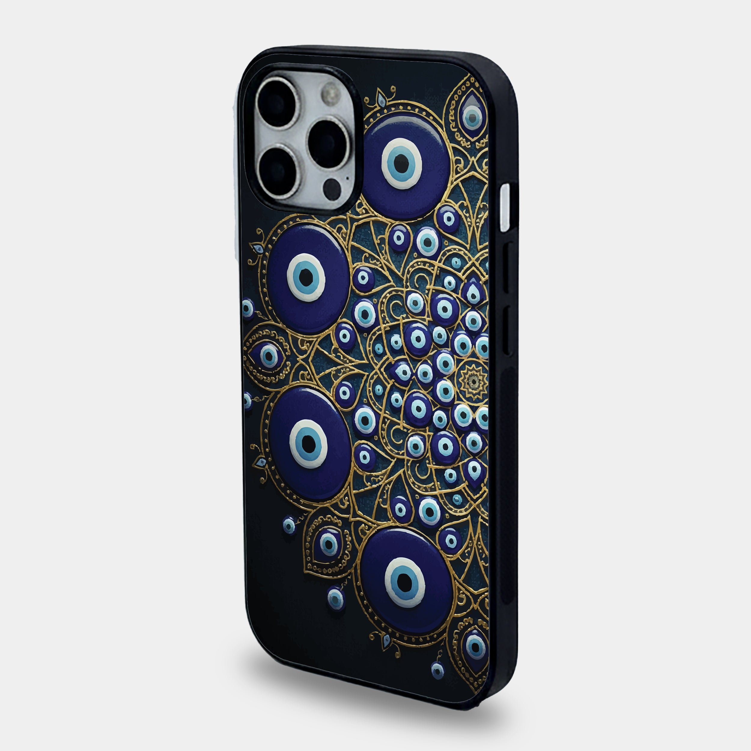 Mystic Guardian Evil Eye Mandala | Premium Glass iPhone Mobile Cover Case