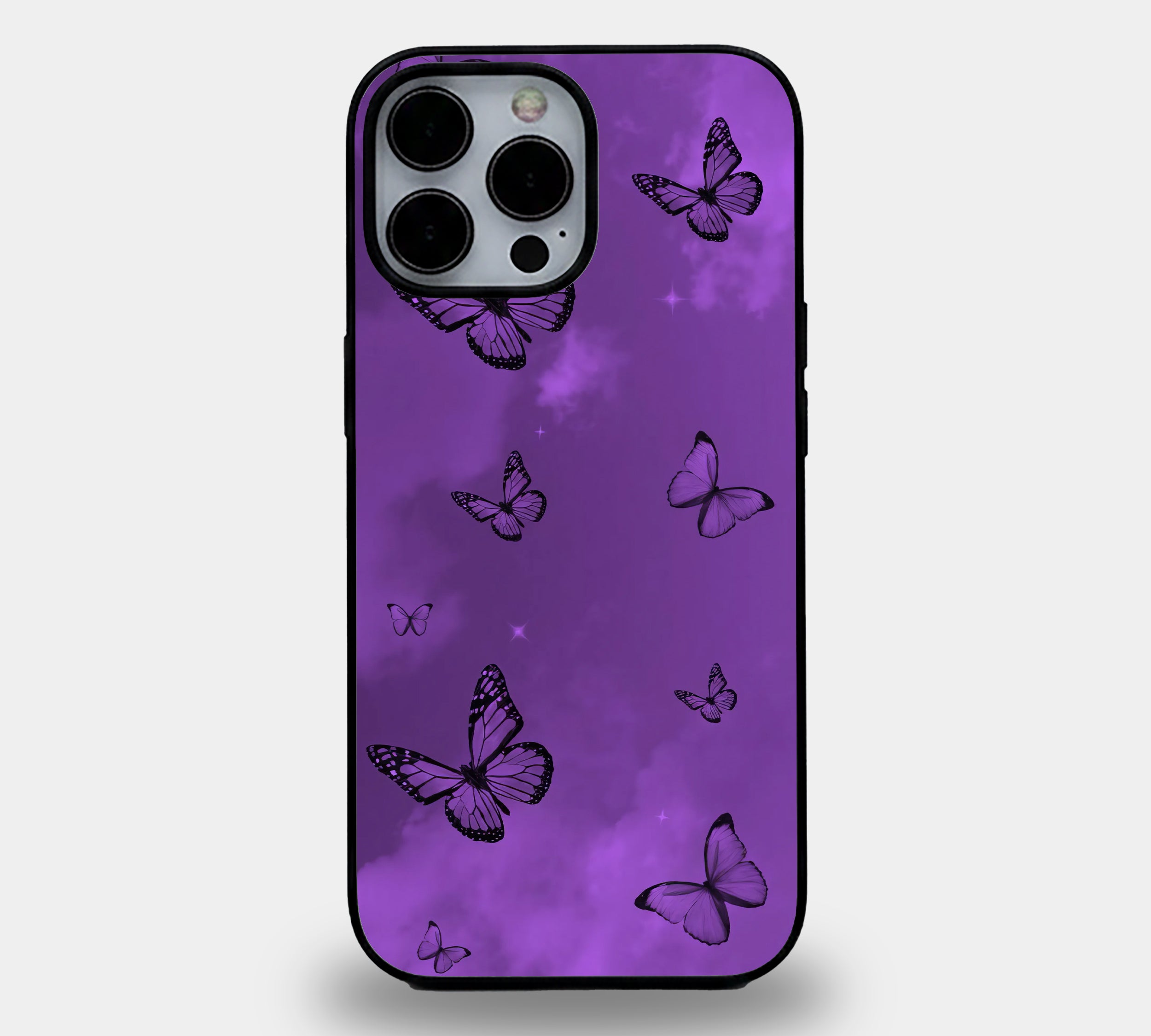 Ethereal Purple Butterfly Clouds