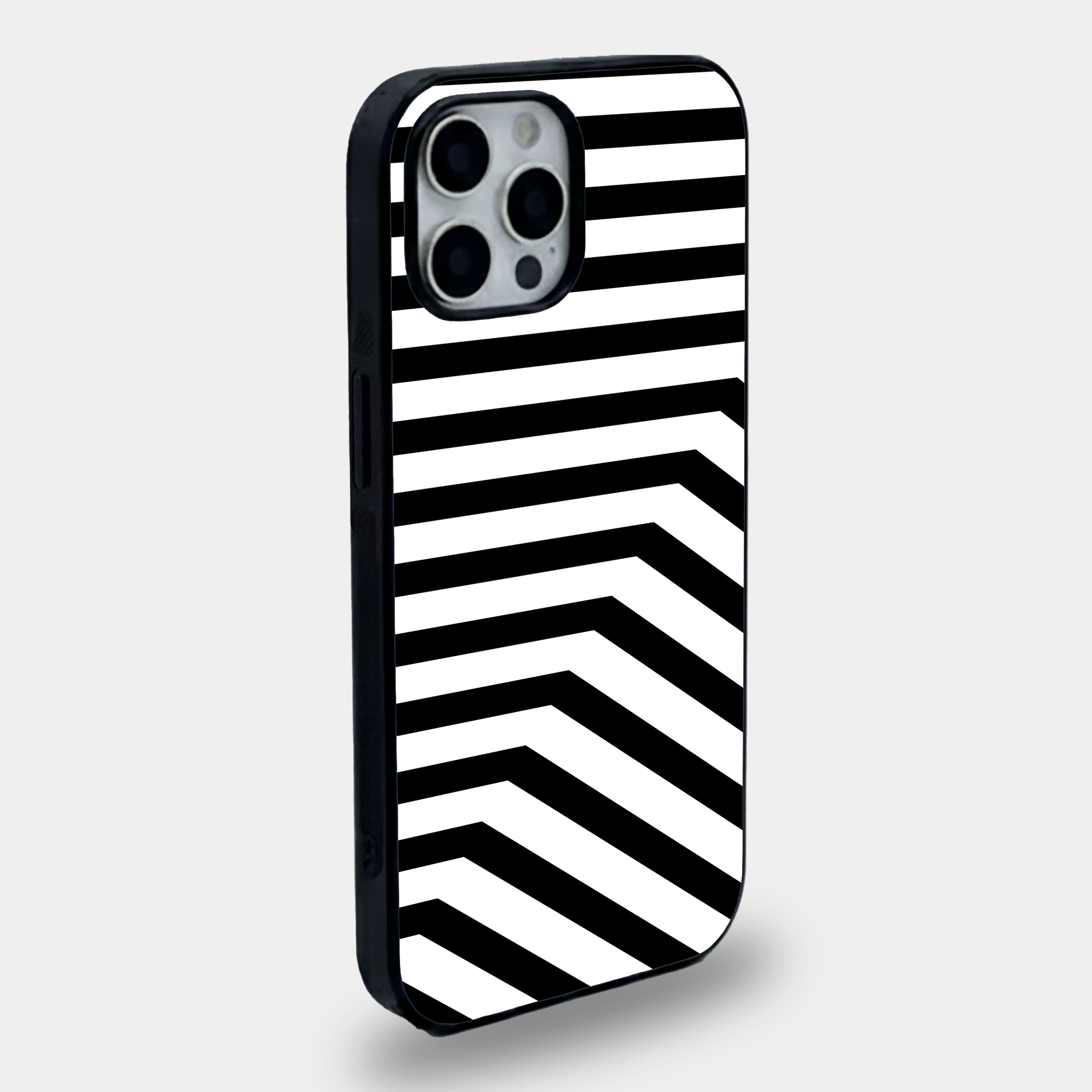Linear Edge – Bold Geometric Striped | Premium Glass iPhone Mobile Cover Case