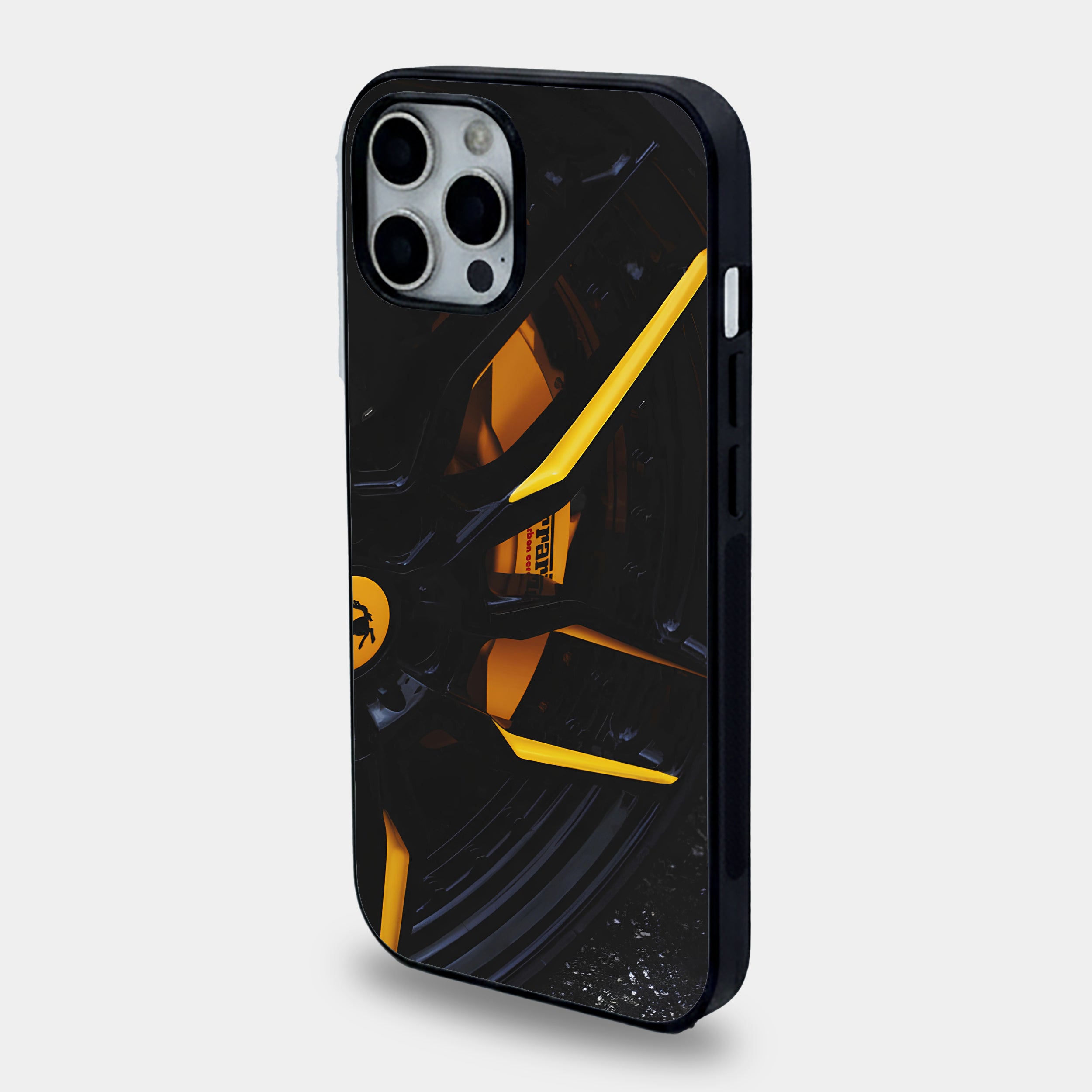 Black Ferrari Yellow Brake Case