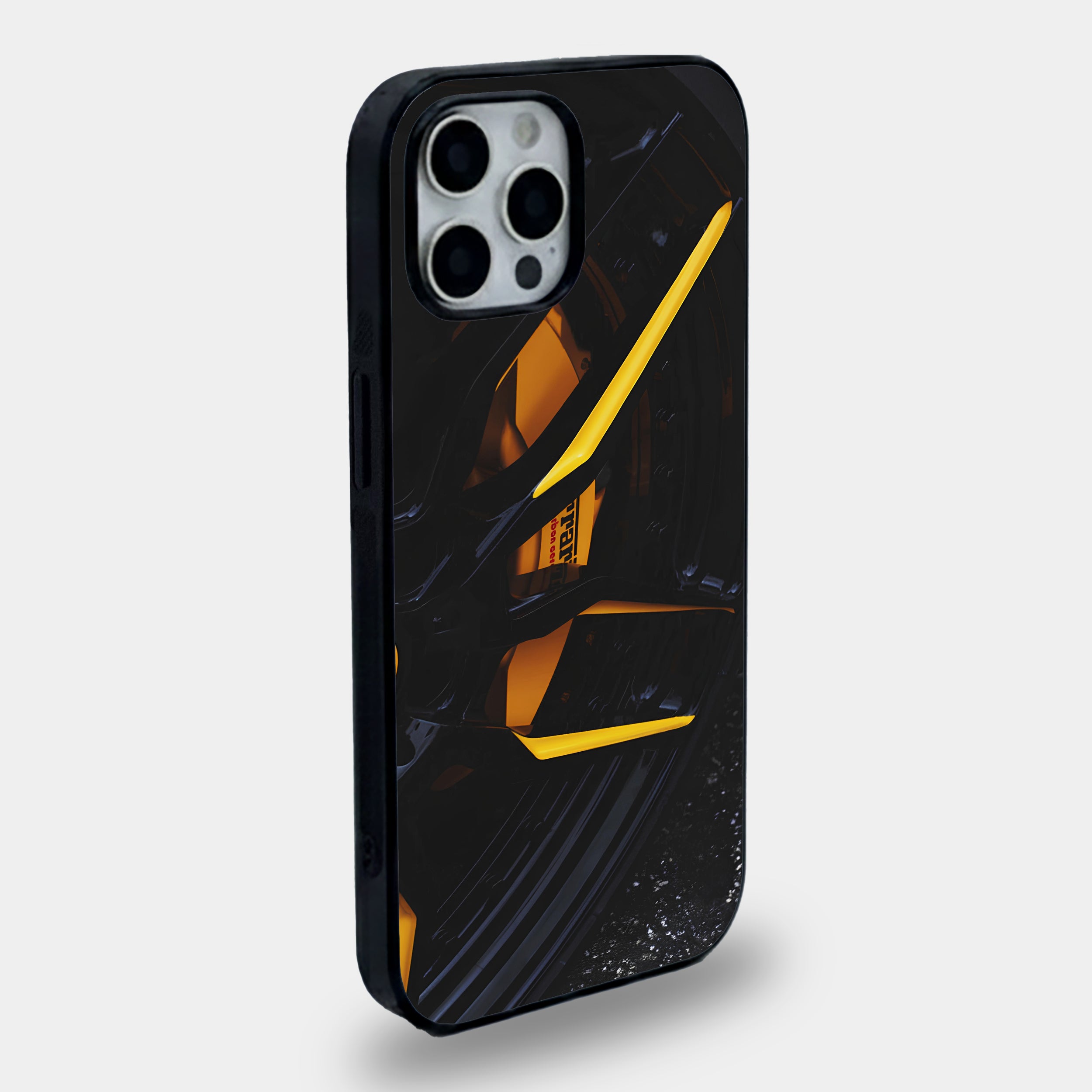 Black Ferrari Yellow Brake Case