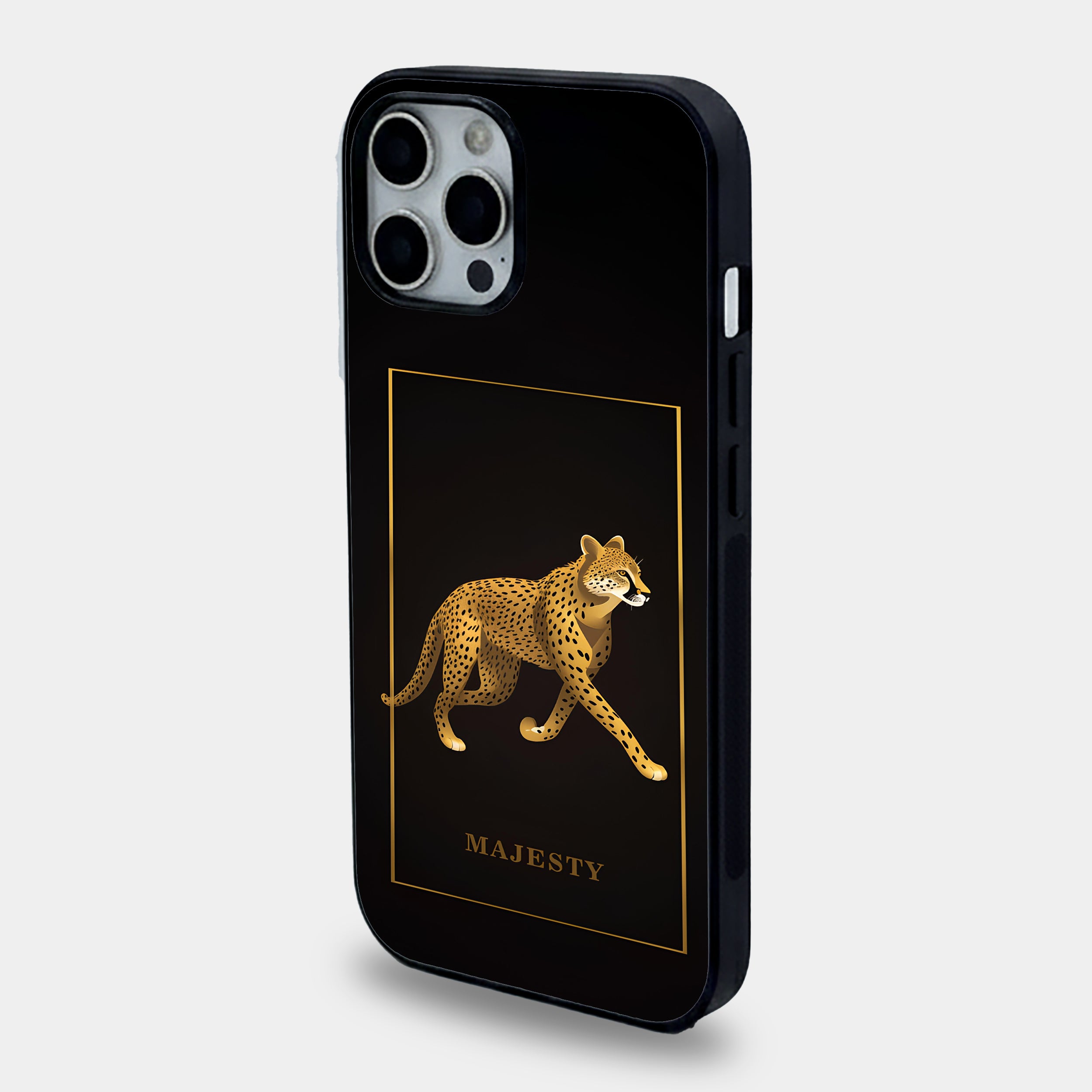 Majesty Cheetah | Premium Glass iPhone & Samsung Mobile Cover Case