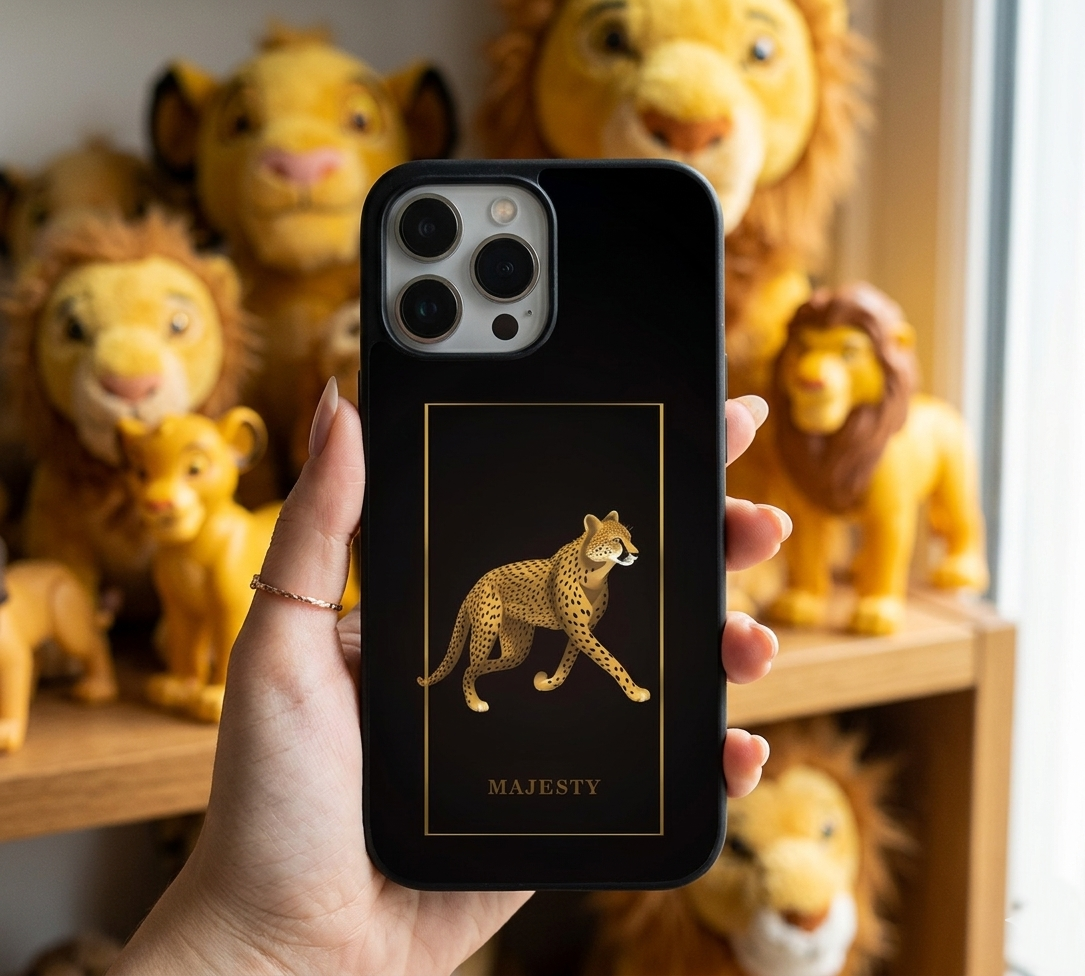 Majesty Cheetah | Premium Glass iPhone & Samsung Mobile Cover Case