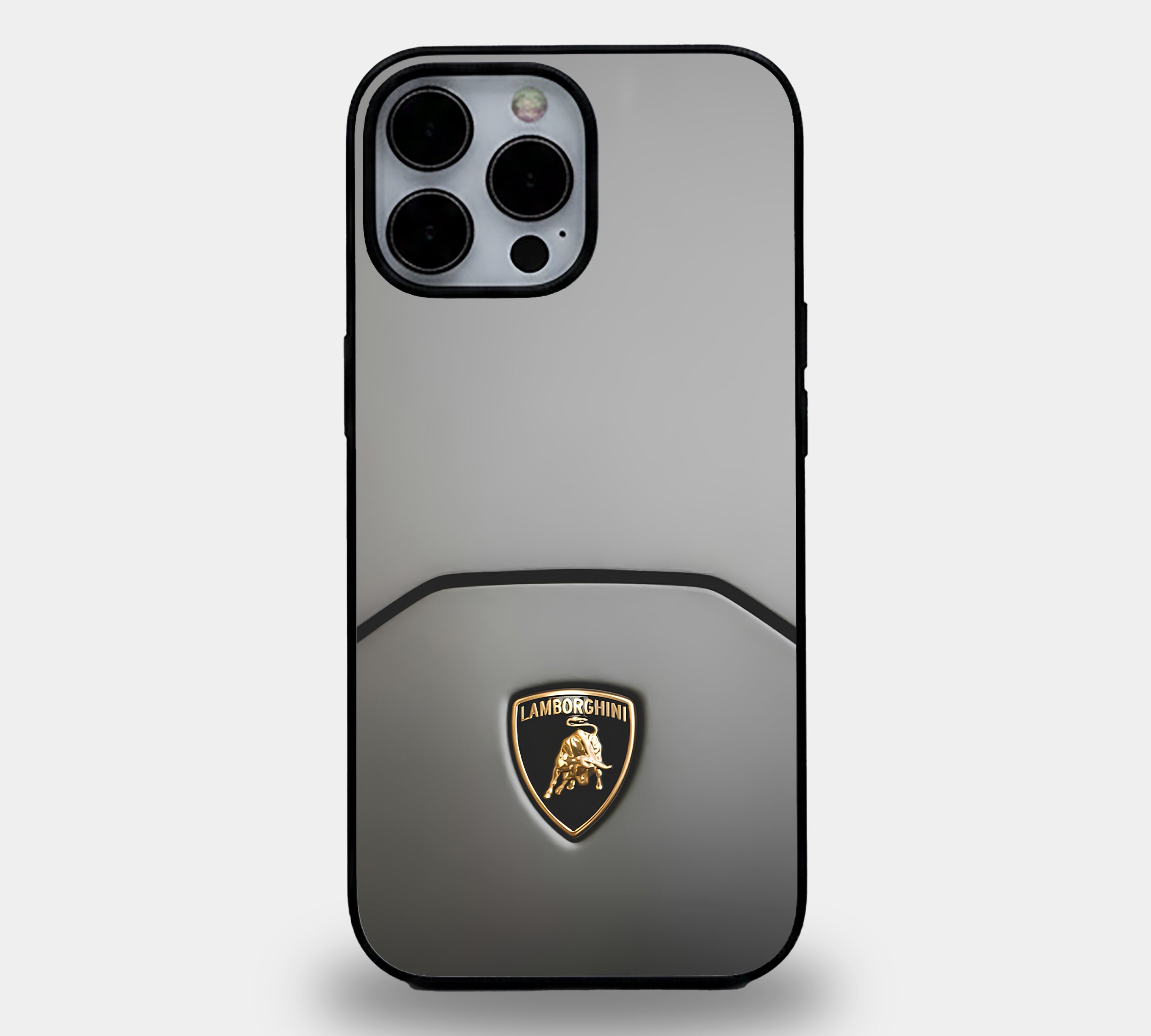 Lamborghini Emblem | Premium Glass iPhone & Samsung Mobile Cover Case