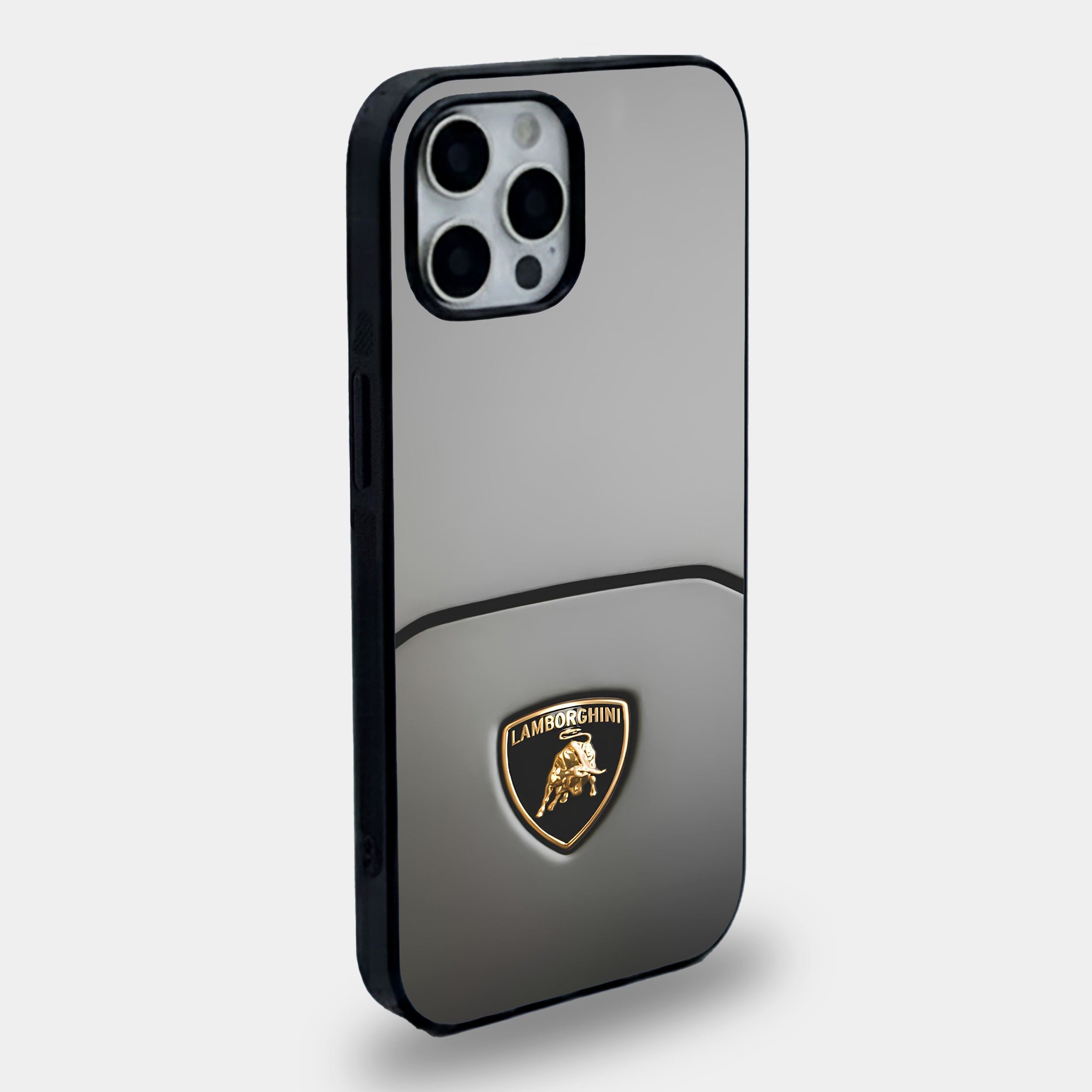 Lamborghini Emblem | Premium Glass iPhone & Samsung Mobile Cover Case