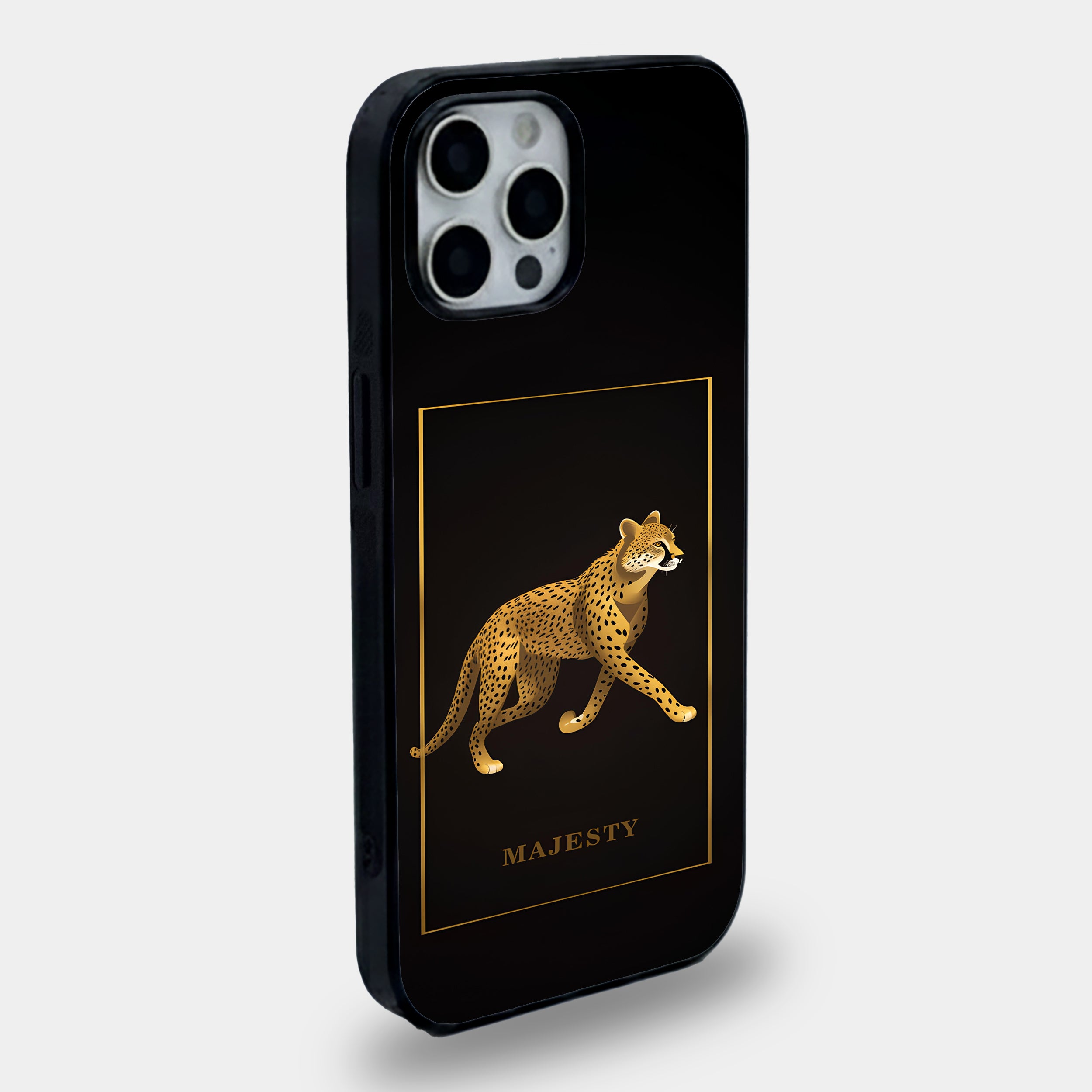 Majesty Cheetah | Premium Glass iPhone & Samsung Mobile Cover Case