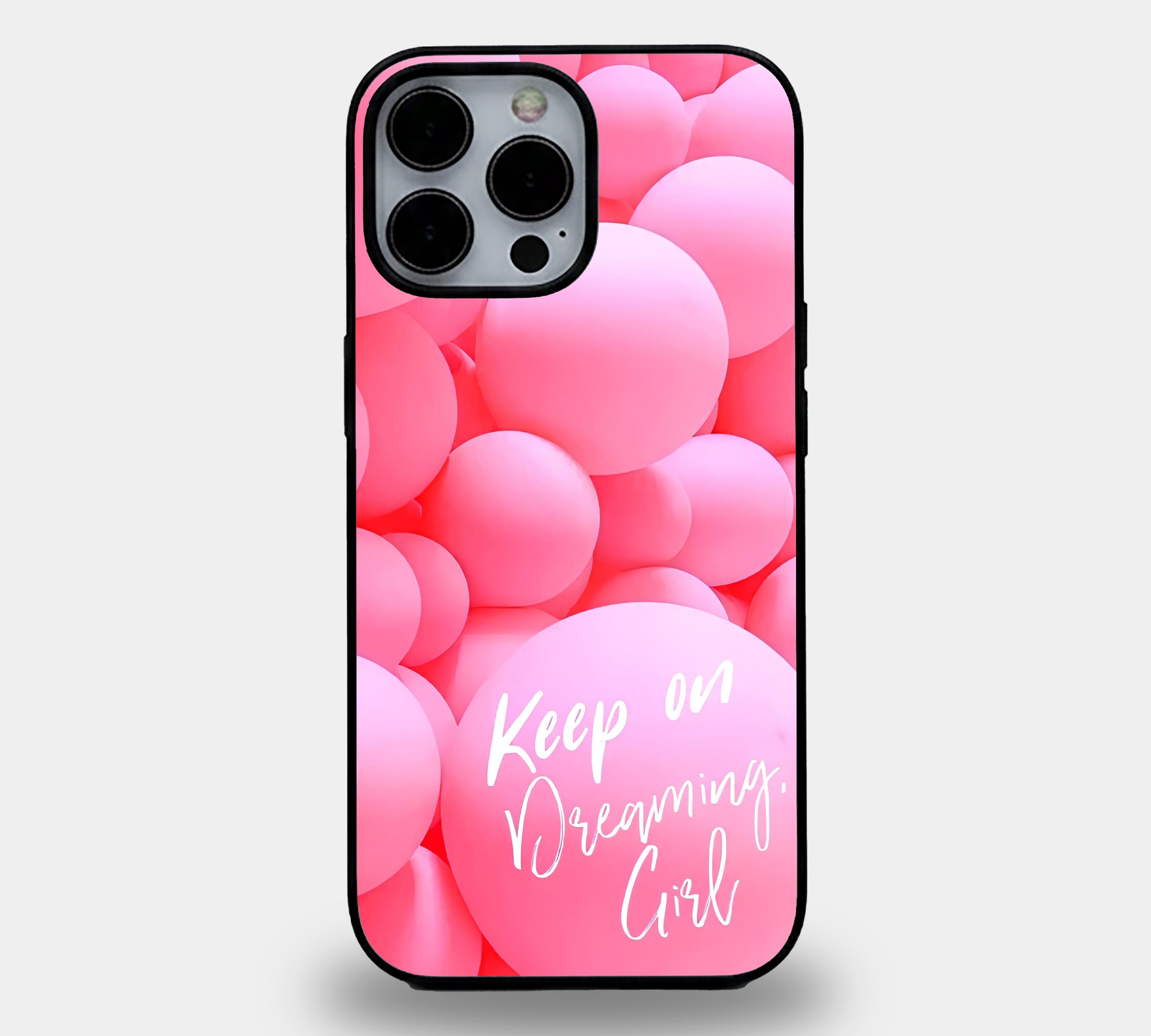 Keep on Dreaming Girl | Premium Glass iPhone & Samsung Mobile Cover Case