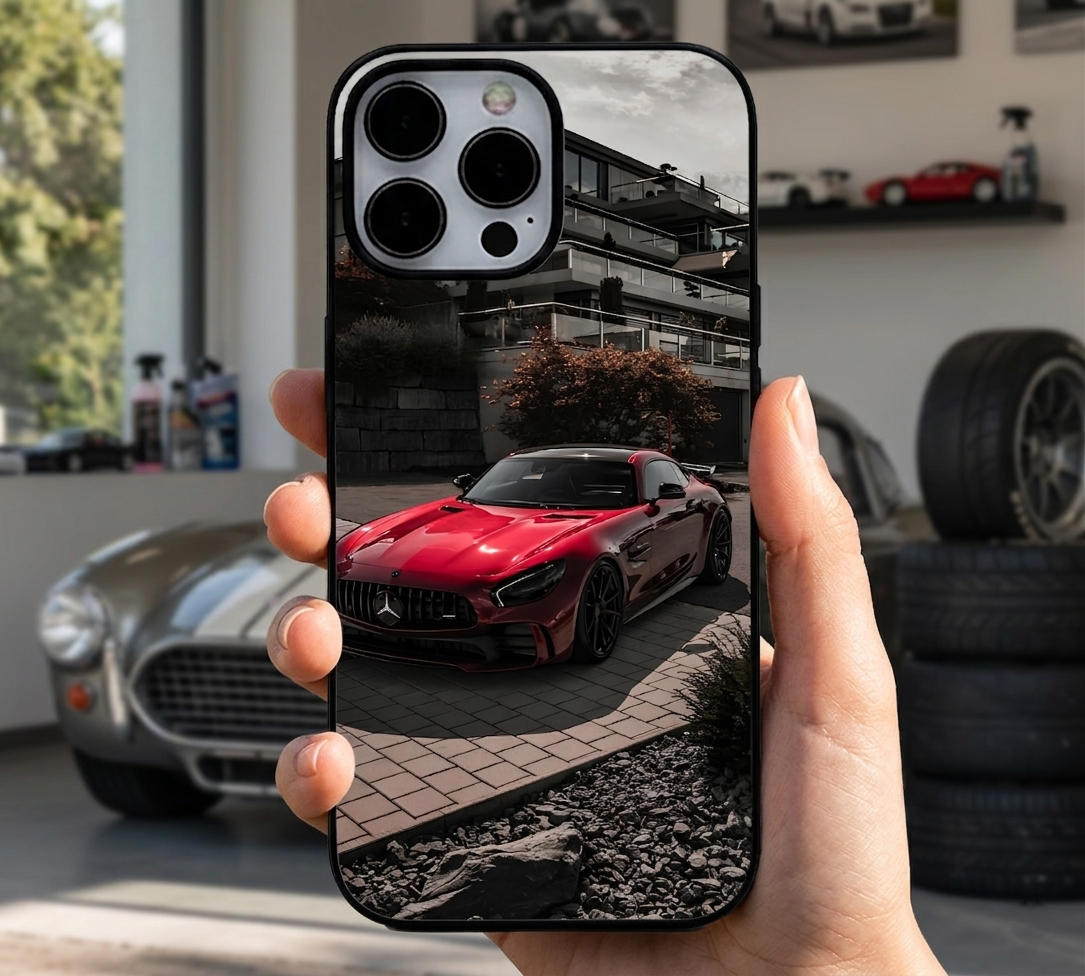 Metallic Red Mercedes AMG Case