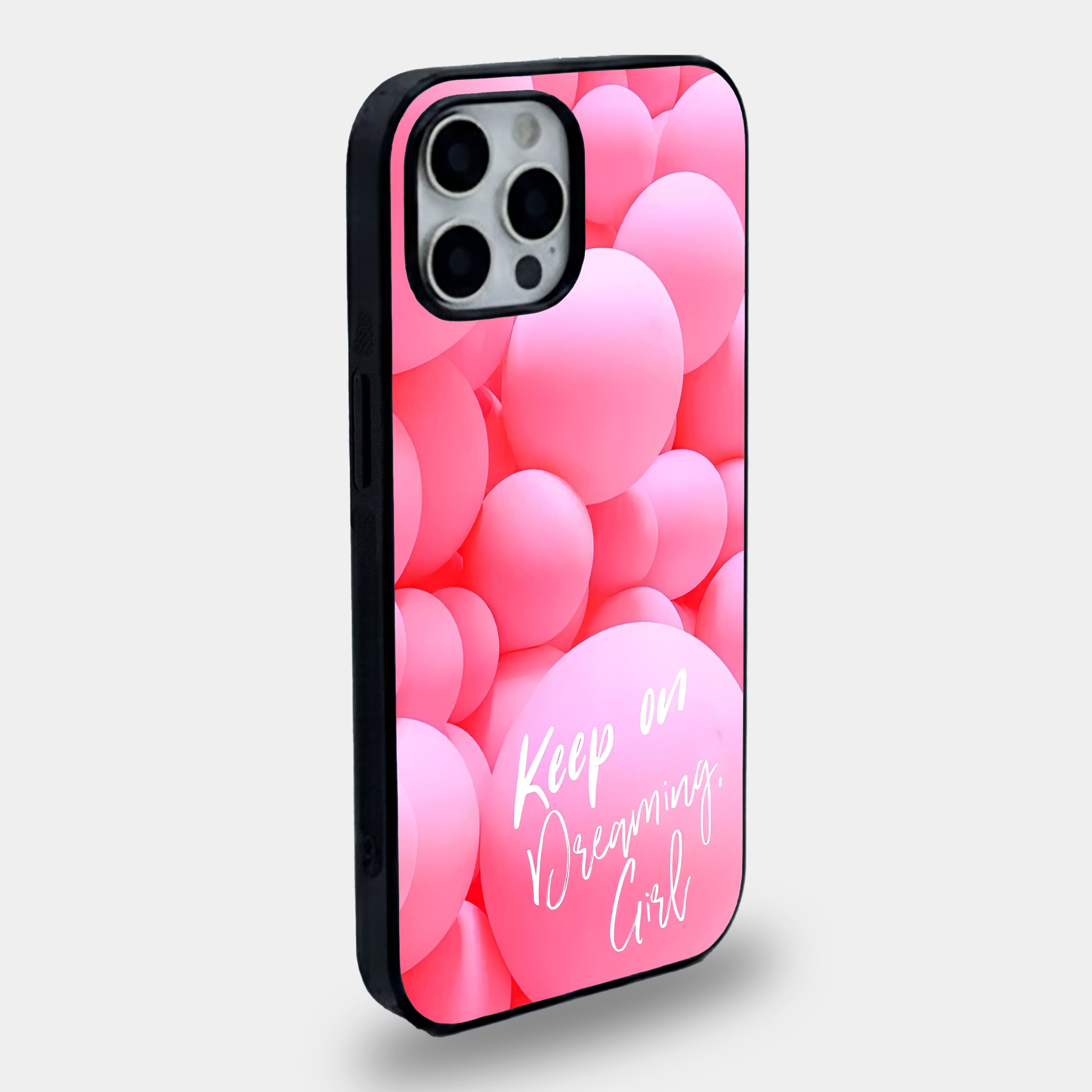 Keep on Dreaming Girl | Premium Glass iPhone & Samsung Mobile Cover Case