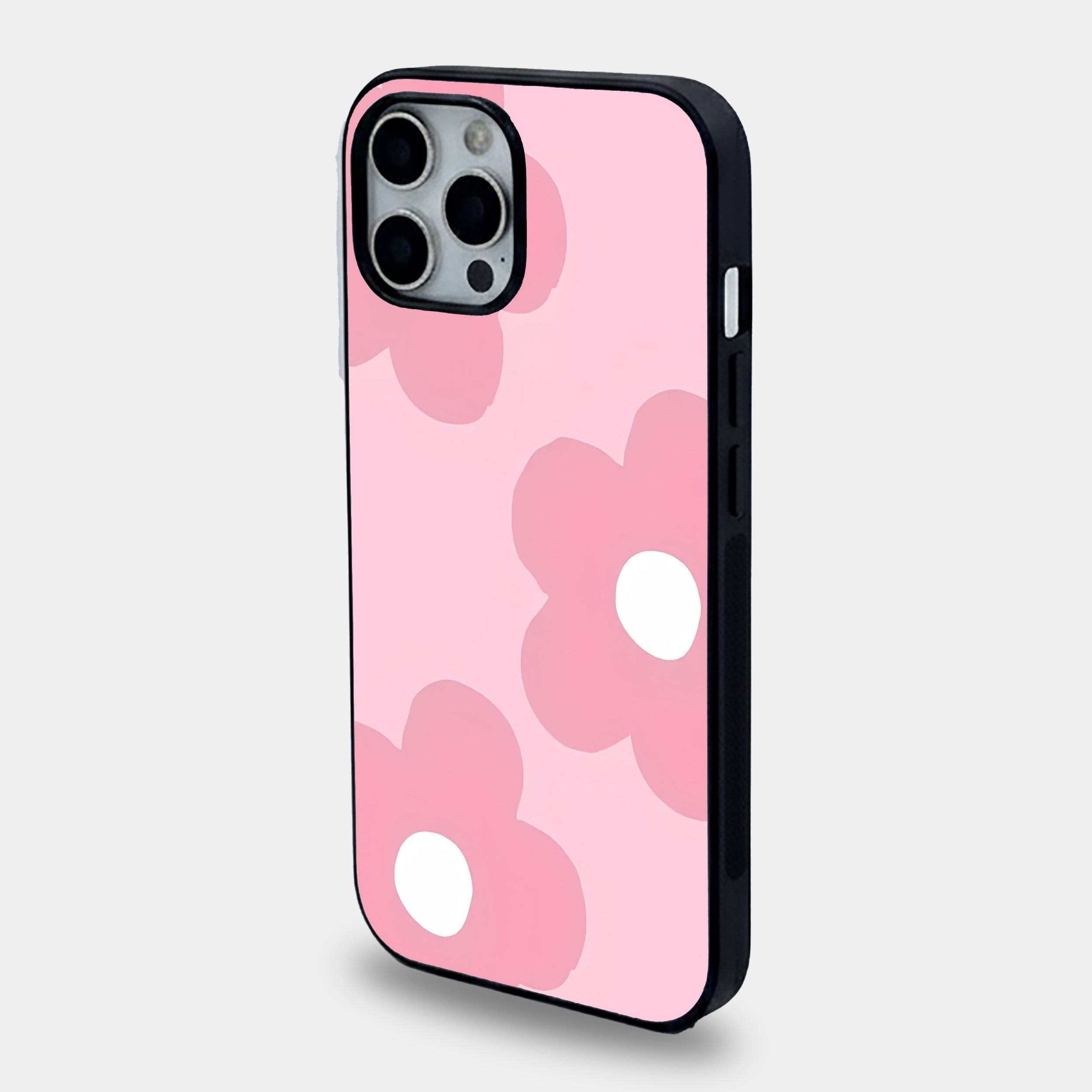 Pink Floral Dream | Premium Glass iPhone & Samsung Mobile Cover Case