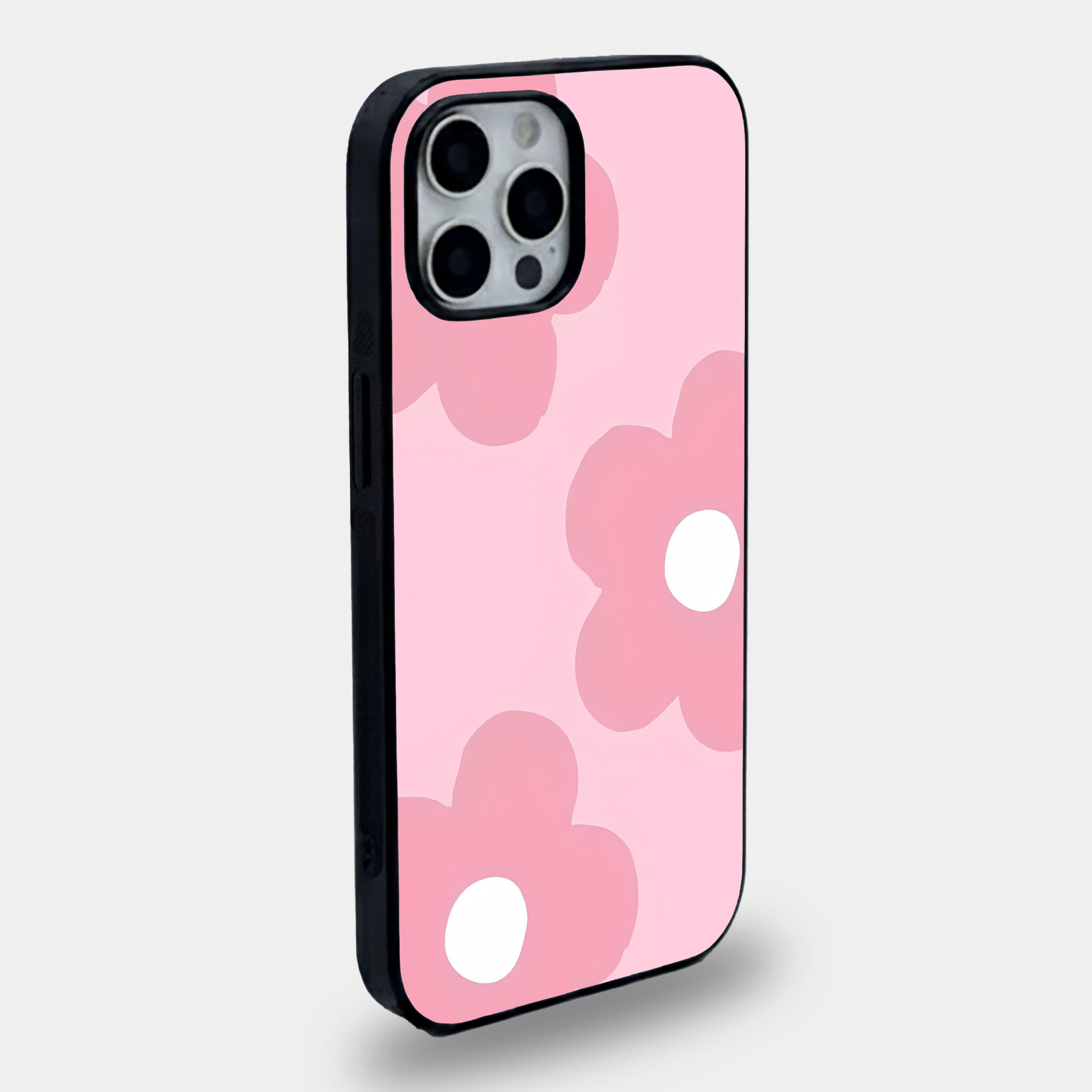 Pink Floral Dream | Premium Glass iPhone & Samsung Mobile Cover Case