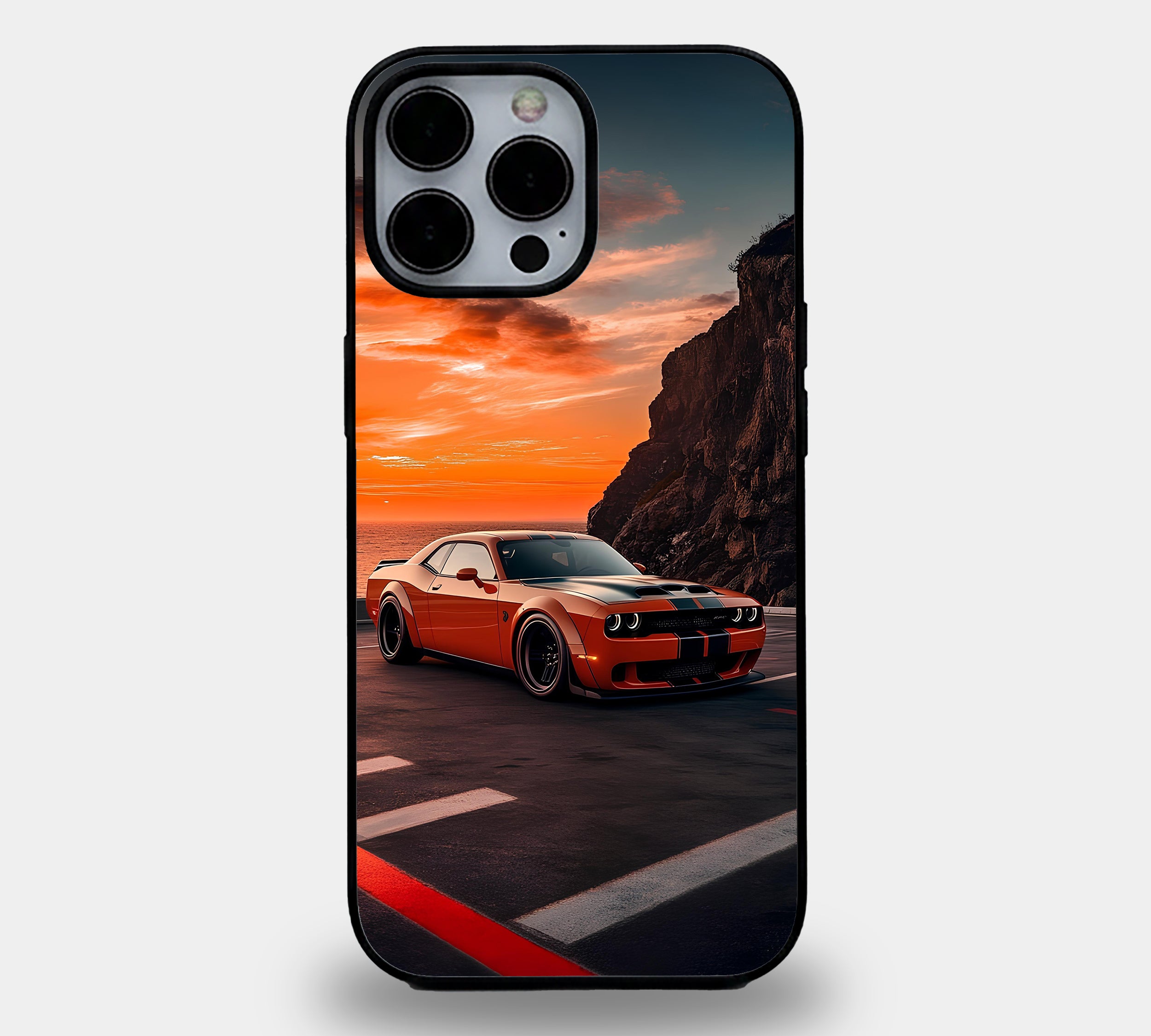 Orange Dodge Challenger Coast Case