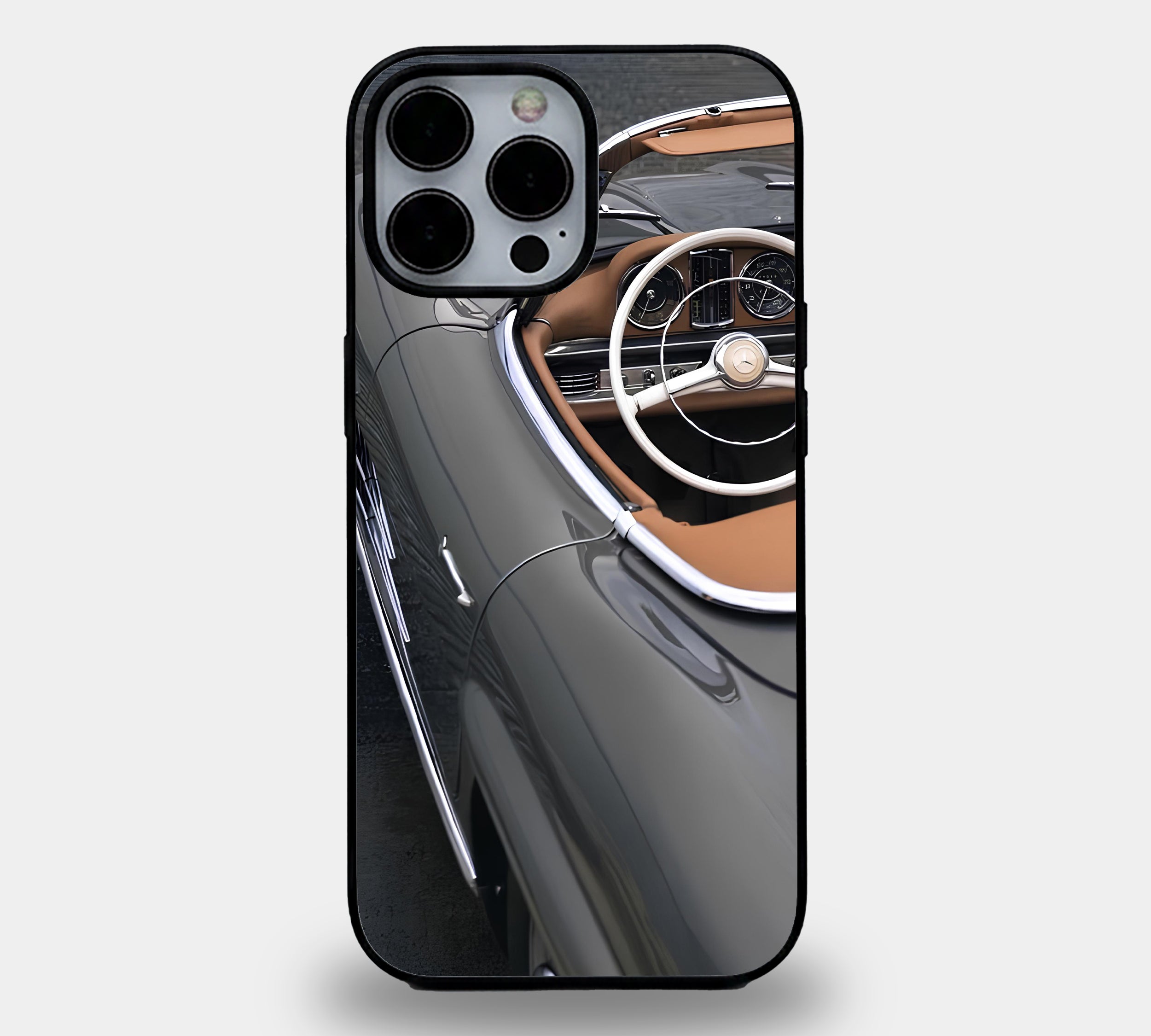 Vintage Grey Mercedes Convertible Case