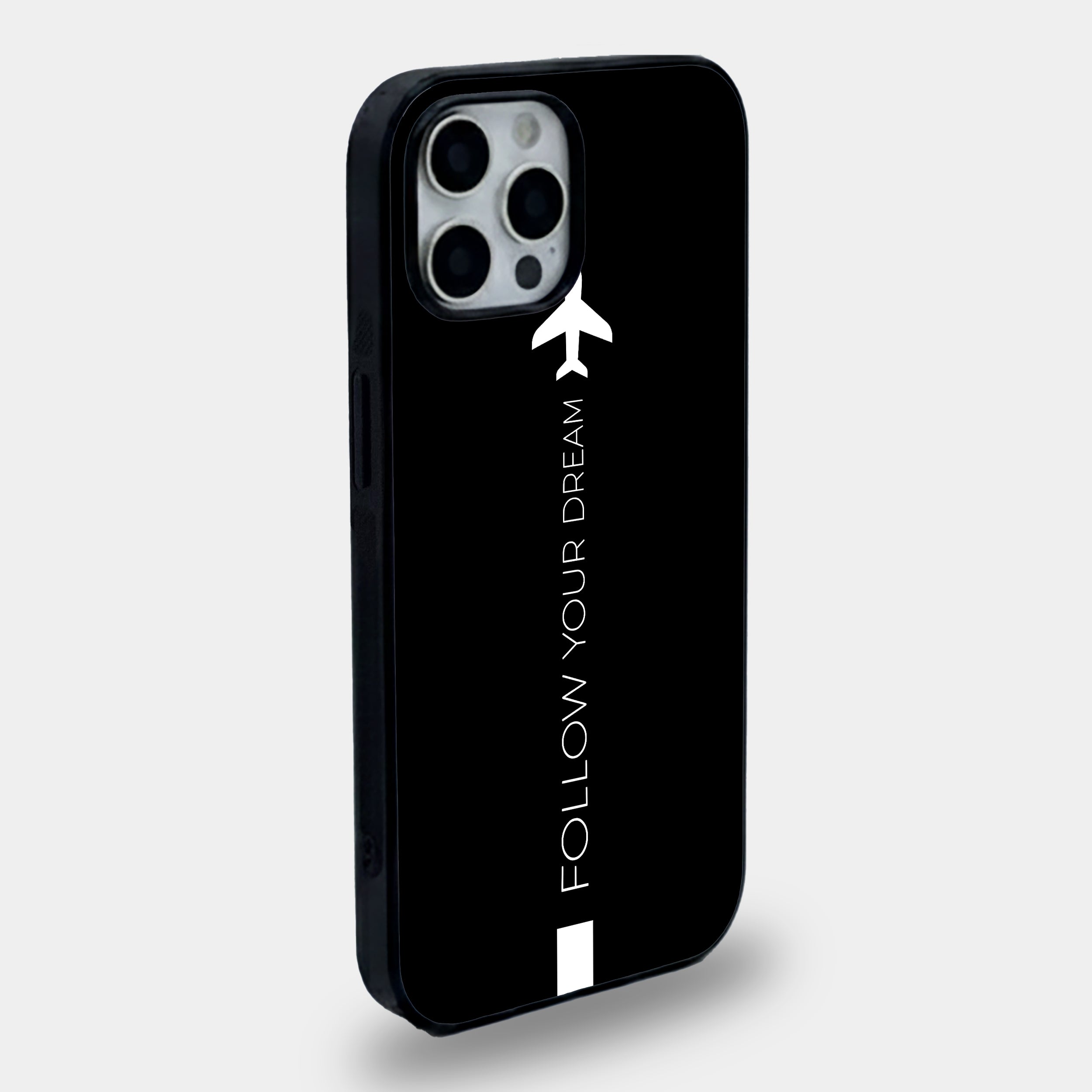 Minimalist "Follow Your Dream" Travel Aesthetic | Premium Glass iPhone & Samsung Mobile Cover Case