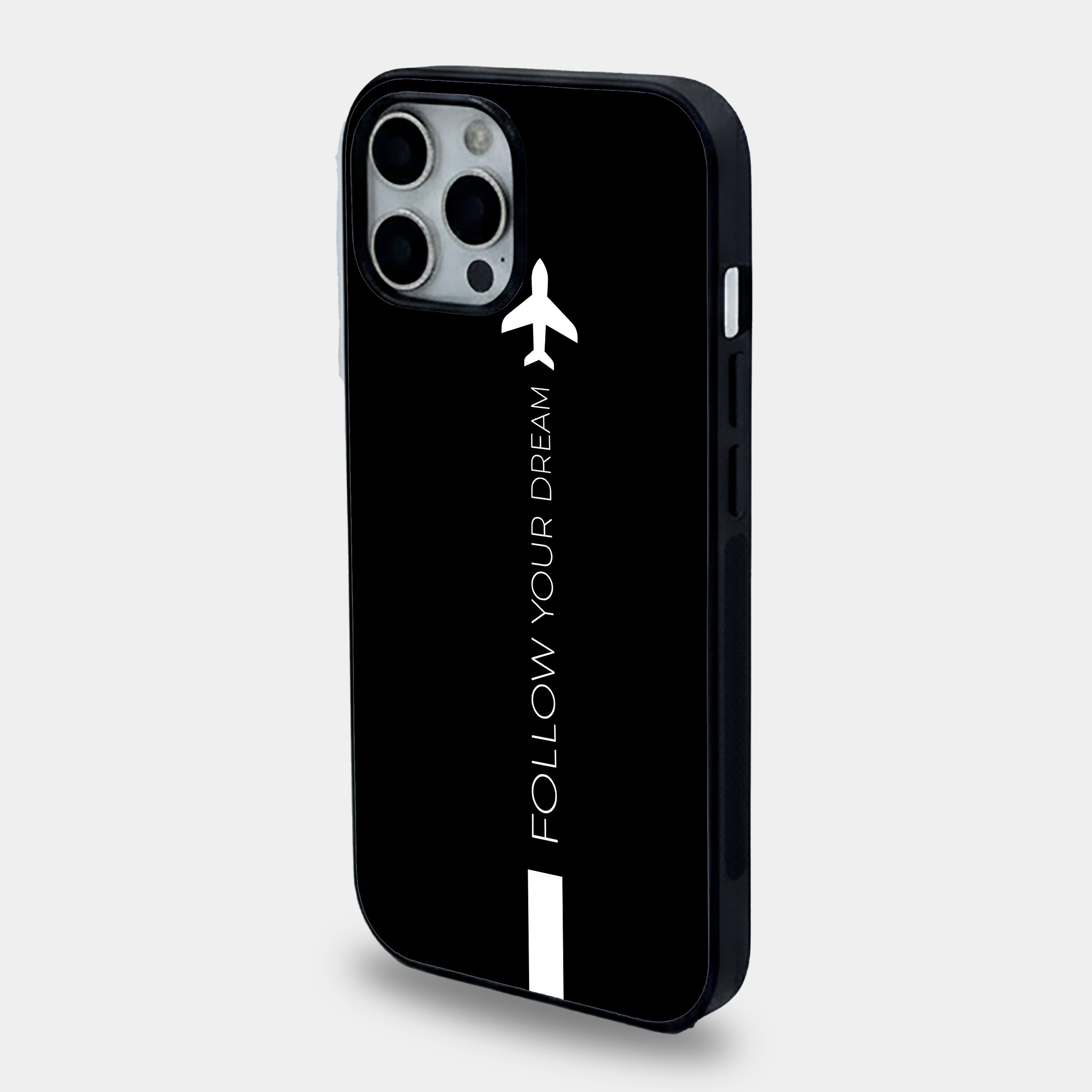 Minimalist "Follow Your Dream" Travel Aesthetic | Premium Glass iPhone & Samsung Mobile Cover Case