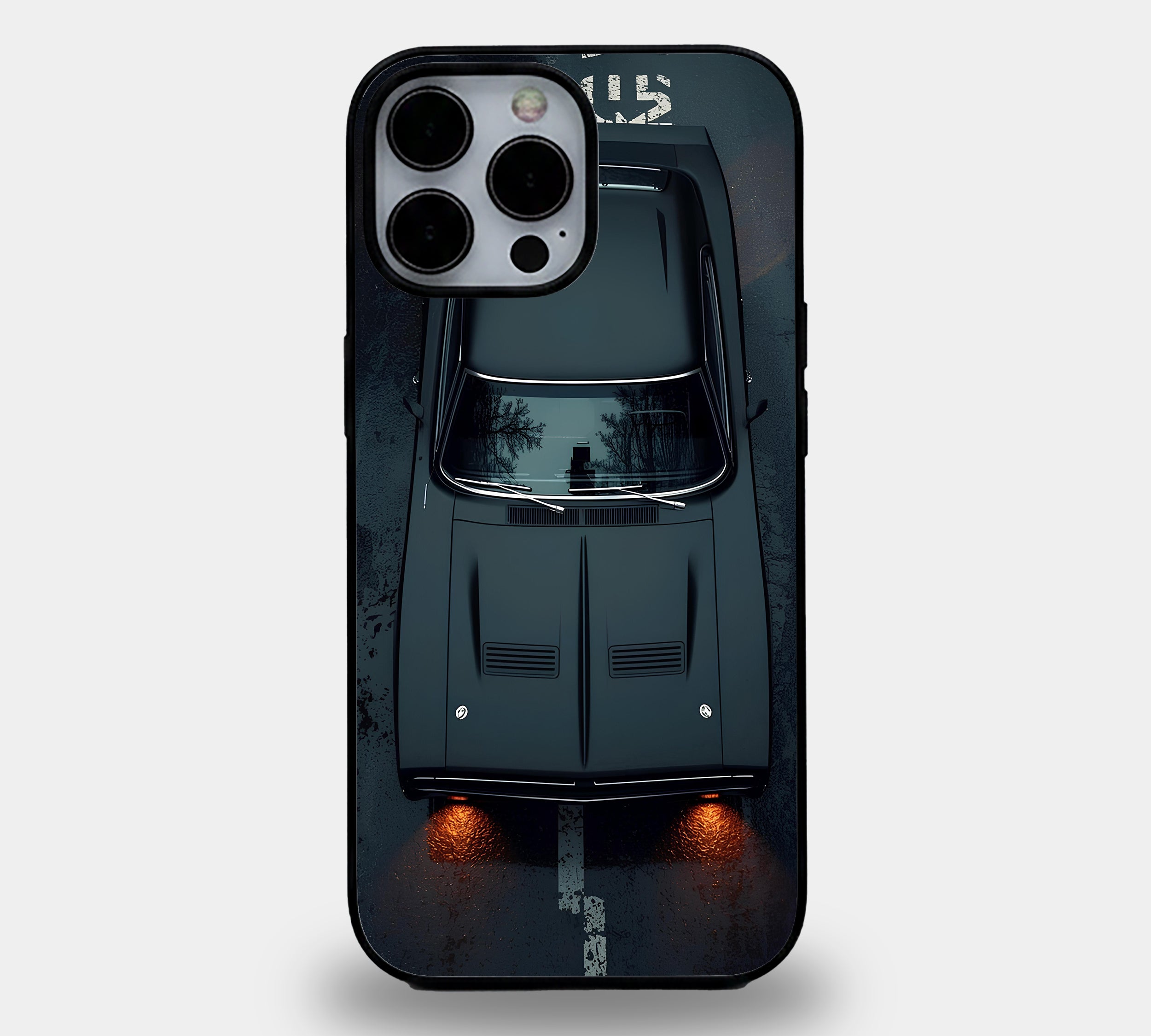 Matte Black Muscle Car Case
