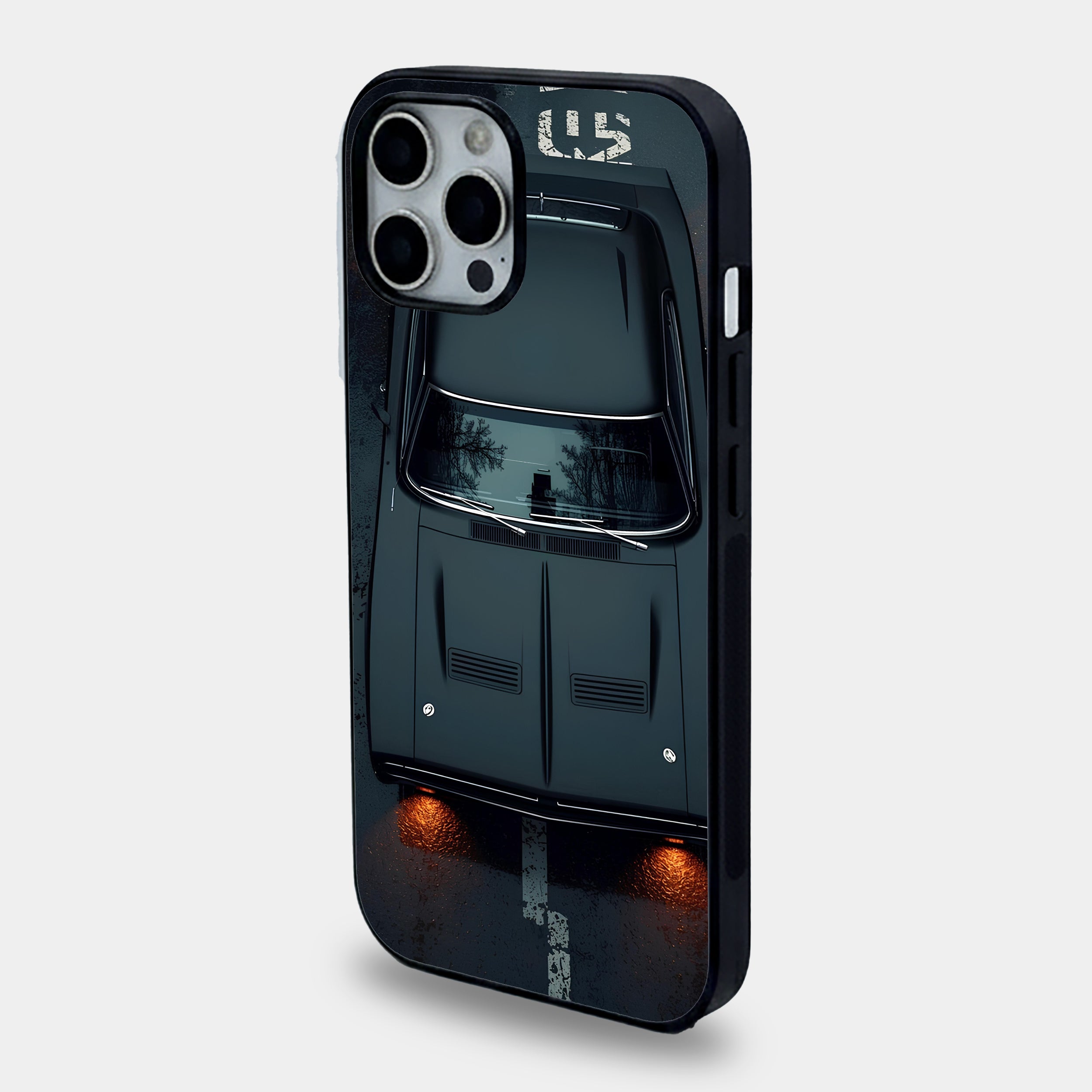 Matte Black Muscle Car Case