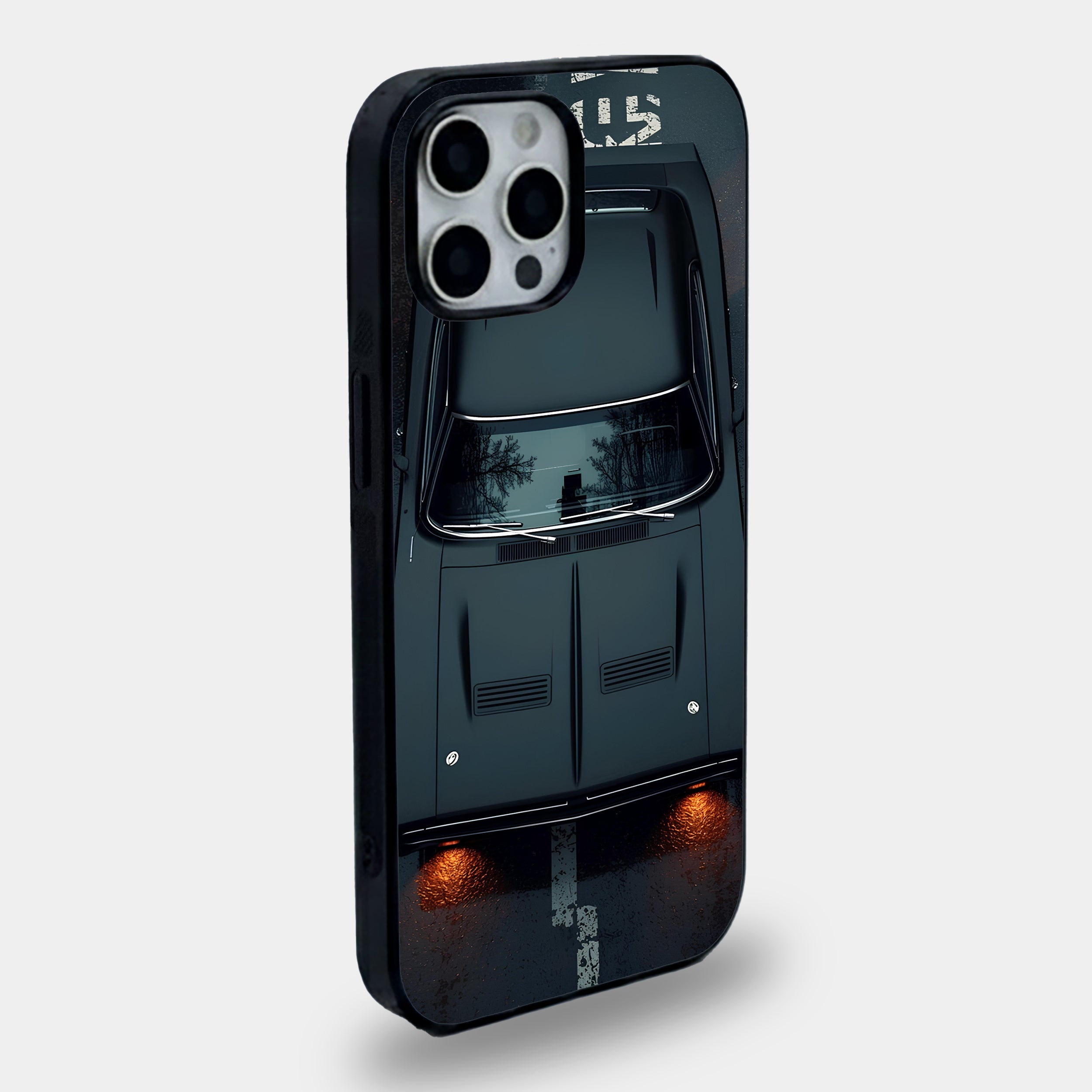 Matte Black Muscle Car Case