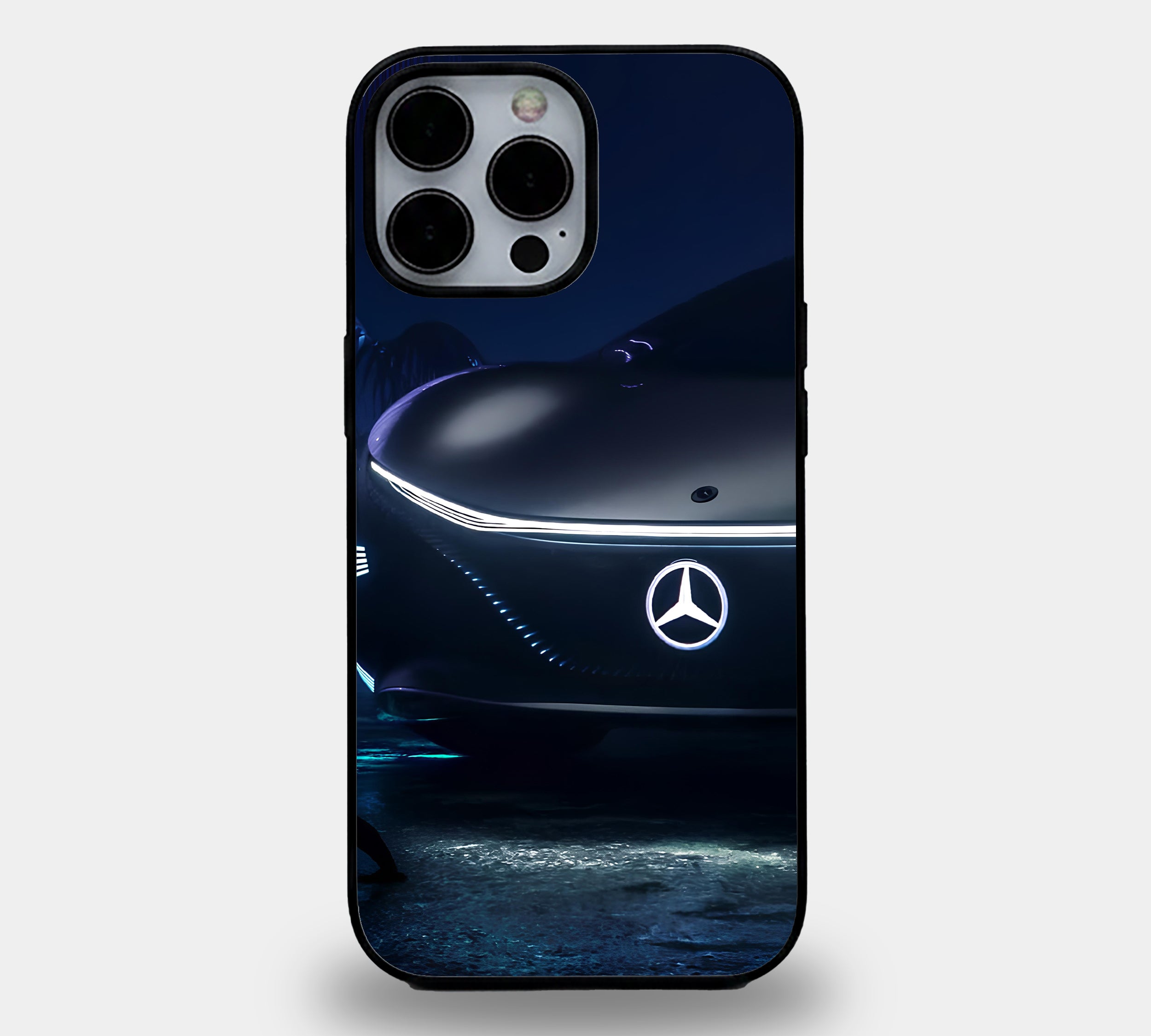 Futuristic Mercedes Glowing Logo Case