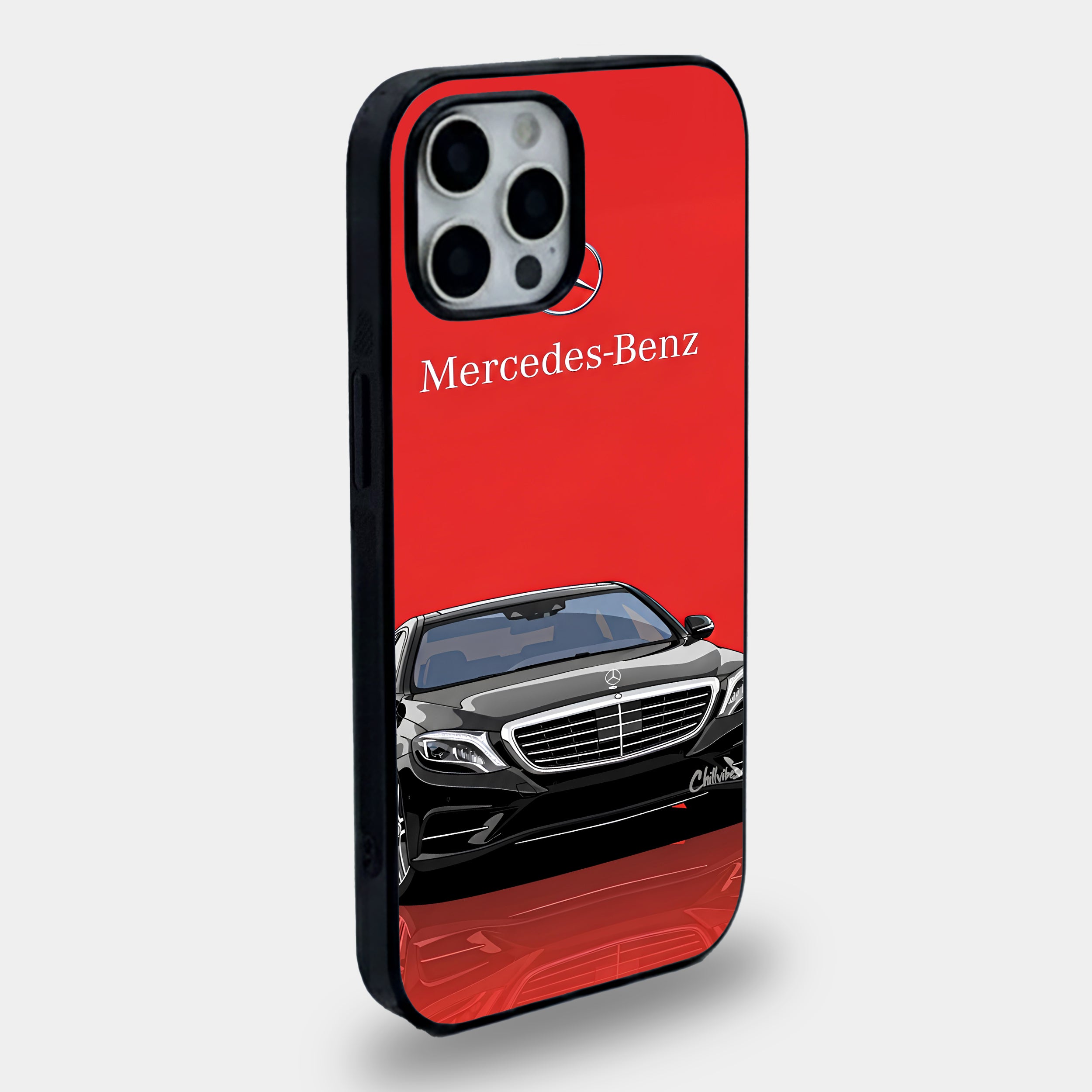 Red Minimalist Mercedes Sedan Case