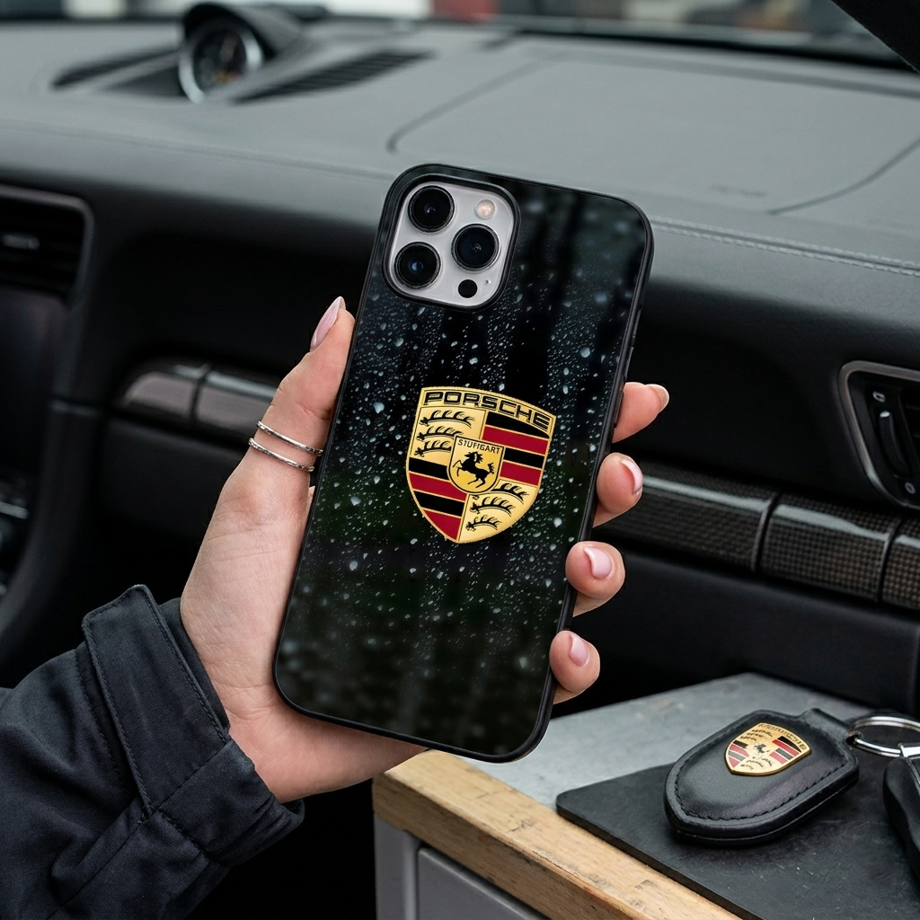 Red Minimalist Mercedes Sedan Case