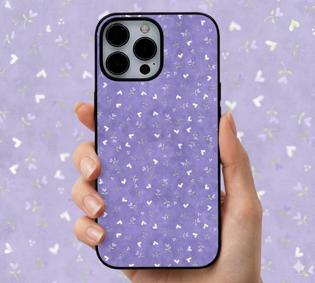 Dainty Purple Floral Sprinkles