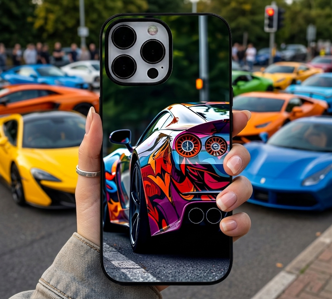 Colorful Graffiti Supercar Case