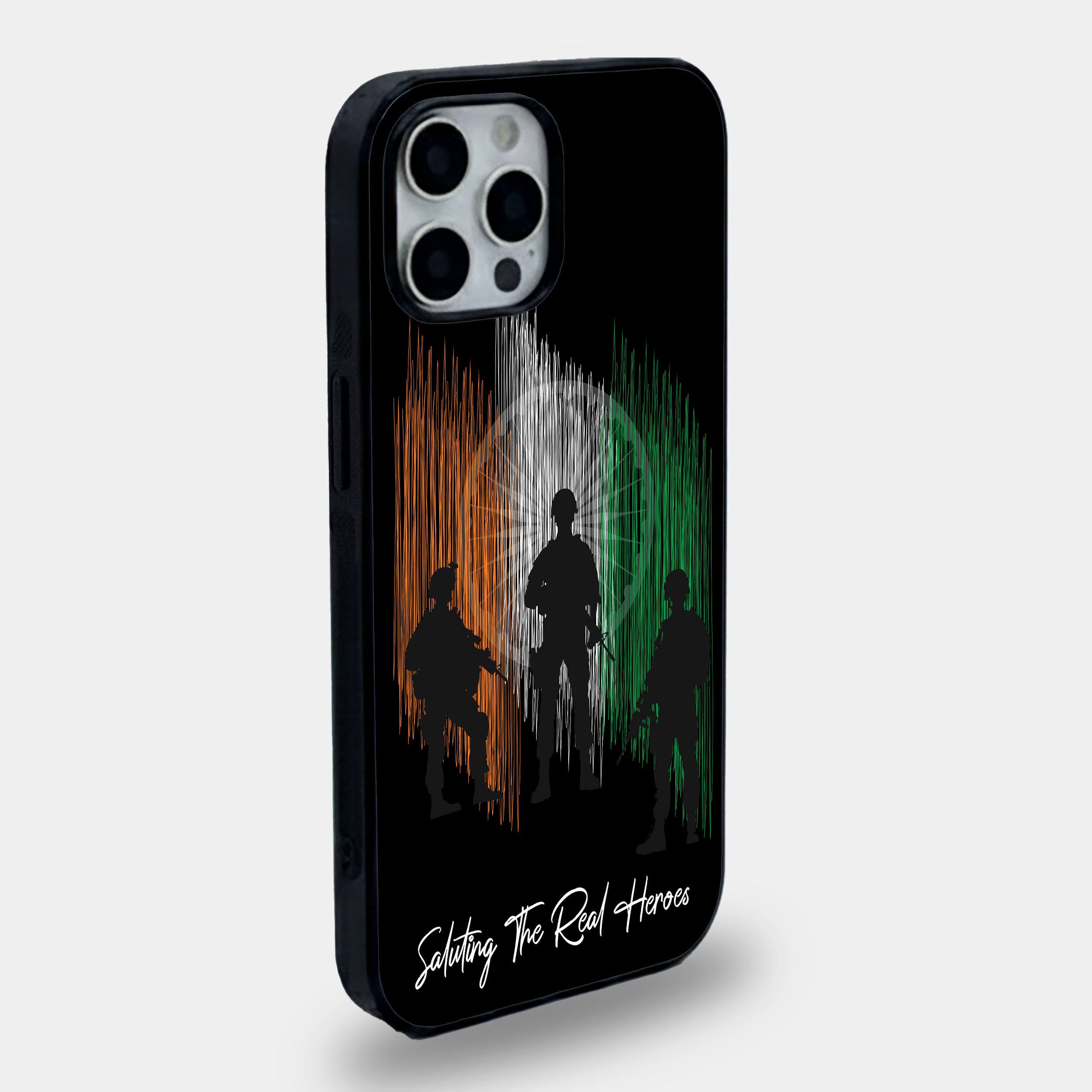 Saluting The Real Heroes – Indian Army Tribute | Premium Glass iPhone Mobile Cover Case